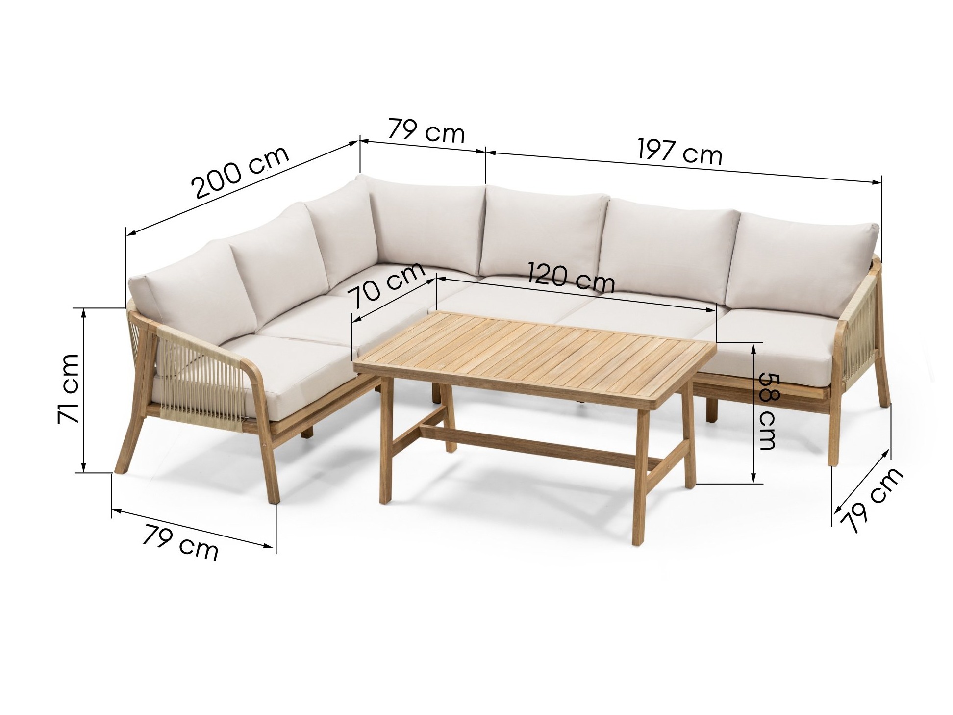 Set vrtnog namještaja Burleson 325