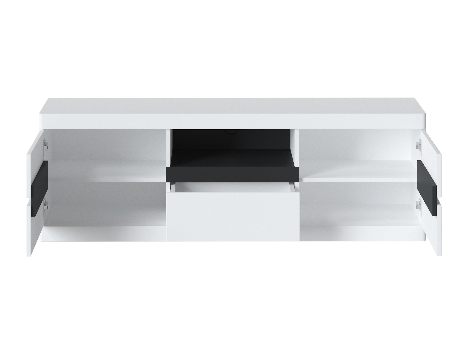 TV stol Venlori 121 (Bijela + Grafit)