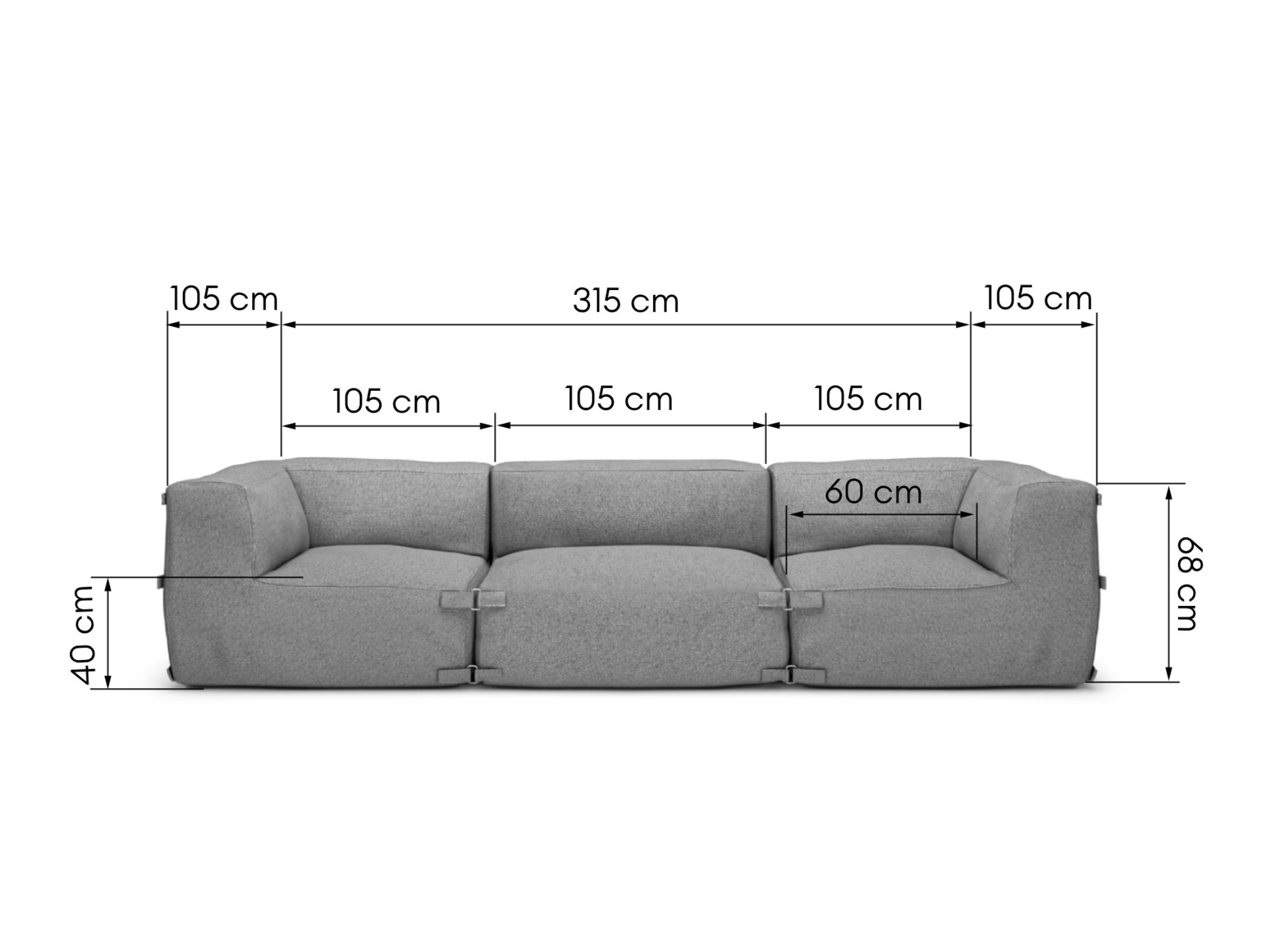 Vrtna sofa Burleson 326