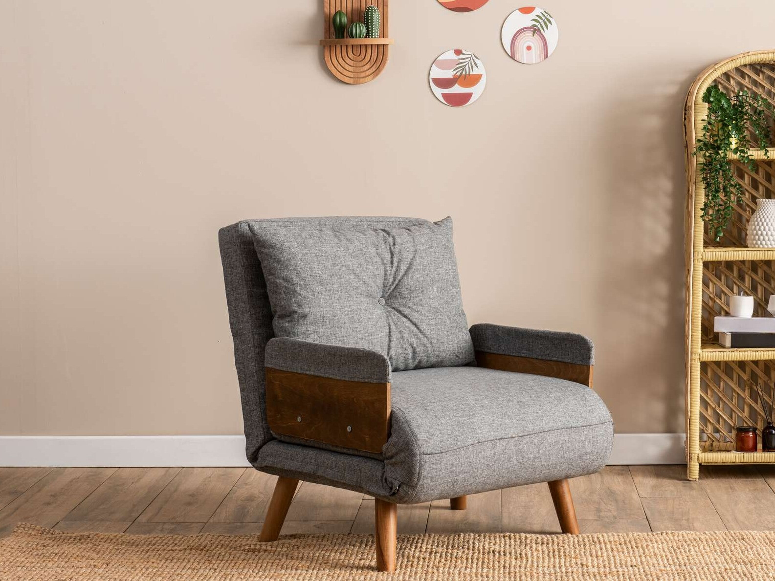 Fotelja Altadena 607 (Svijetlo siva)