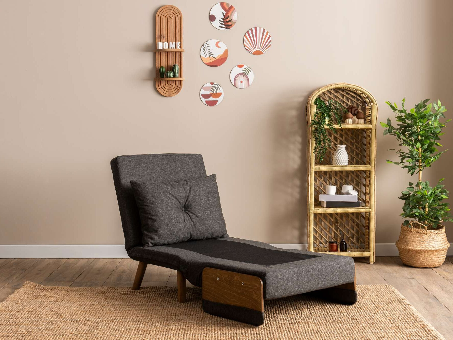 Fotelja Altadena 607 (Tamno sivo)