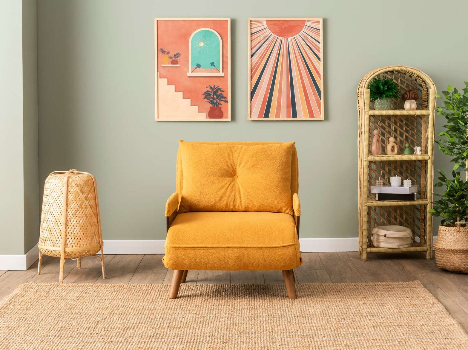 Fotelja Altadena 607 (Žuta)