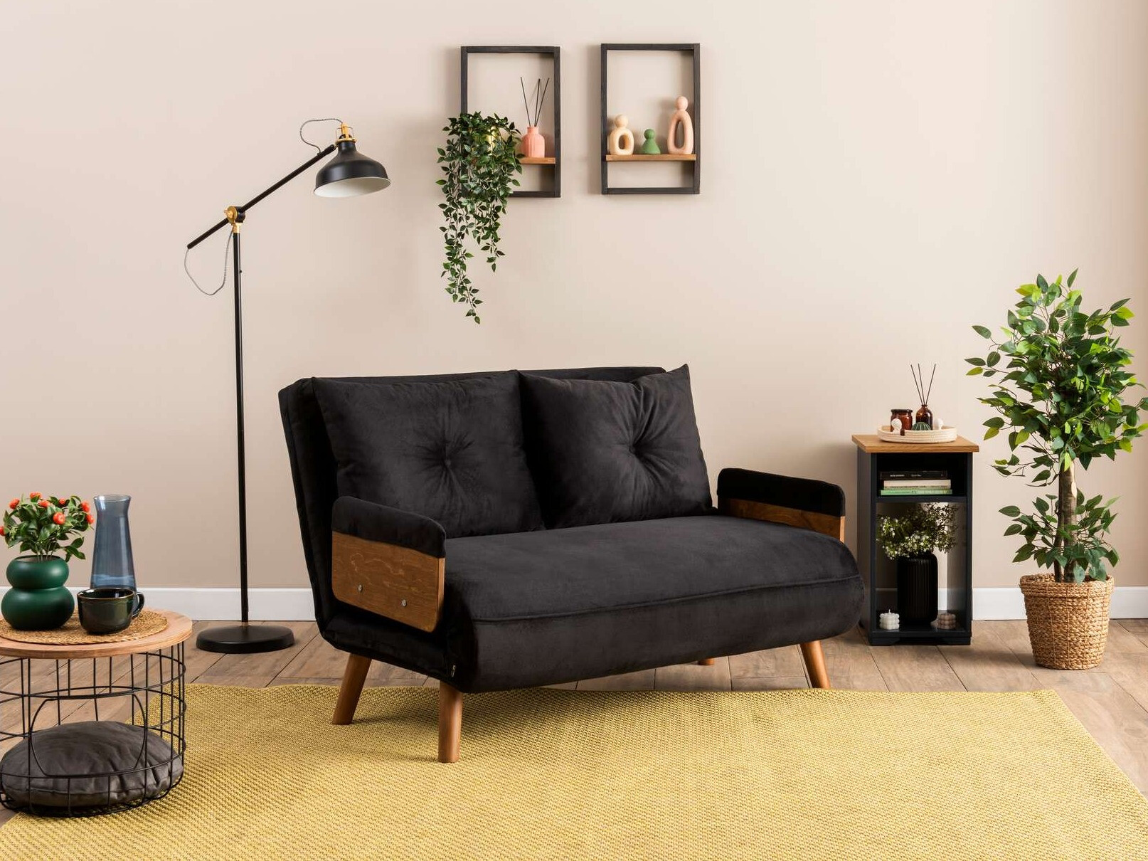 Kauč na razvlačenje Altadena 606 (Crna)