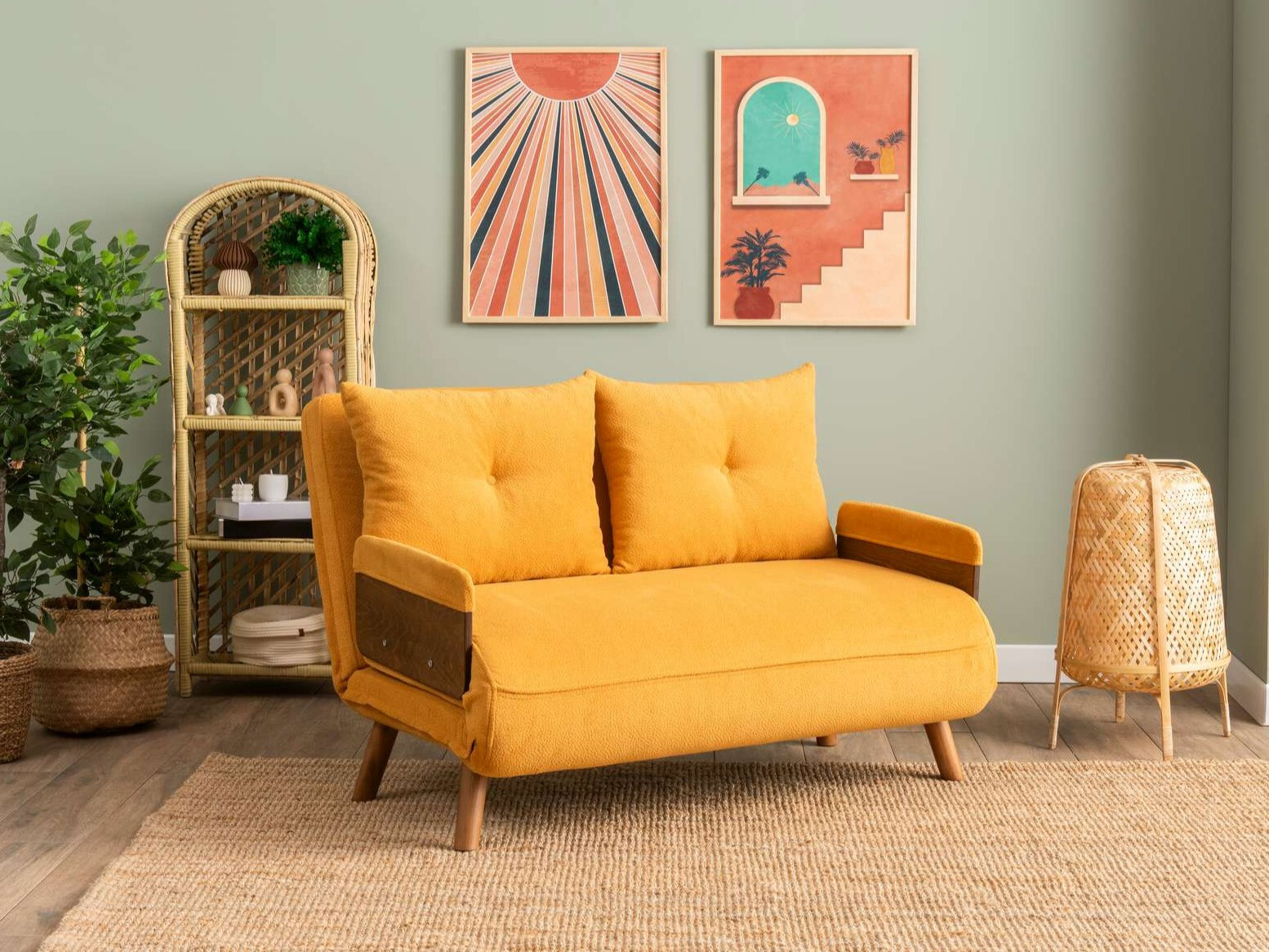 Kauč na razvlačenje Altadena 606 (Žuta)