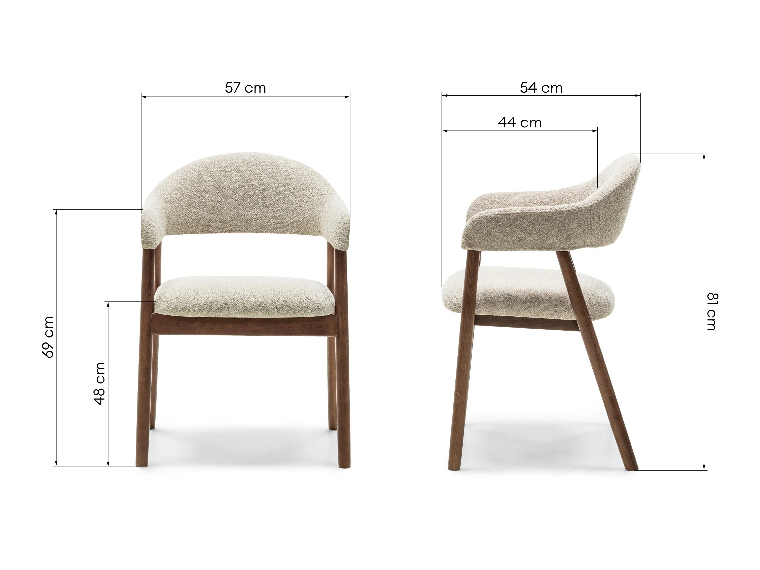 Stolica Burleson 330 (Bež + Orah)