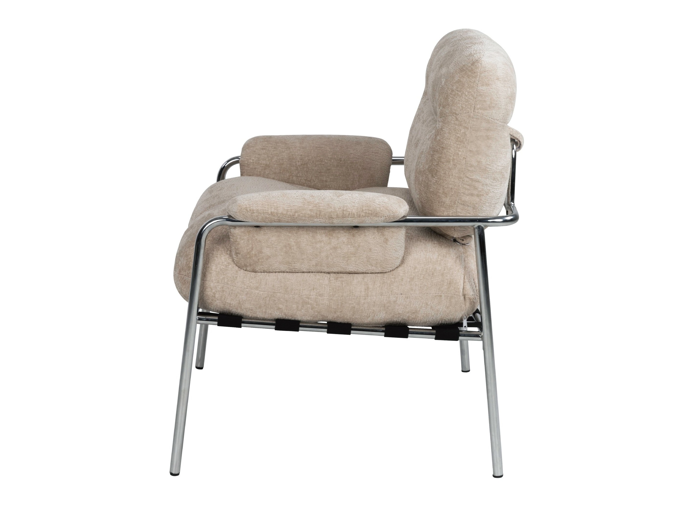 Fotelja Burleson 344 (Bež + Srebrna)