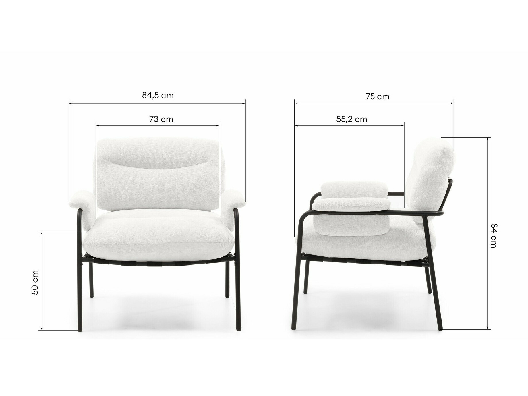 Fotelja Burleson 344 (Bež + Srebrna)