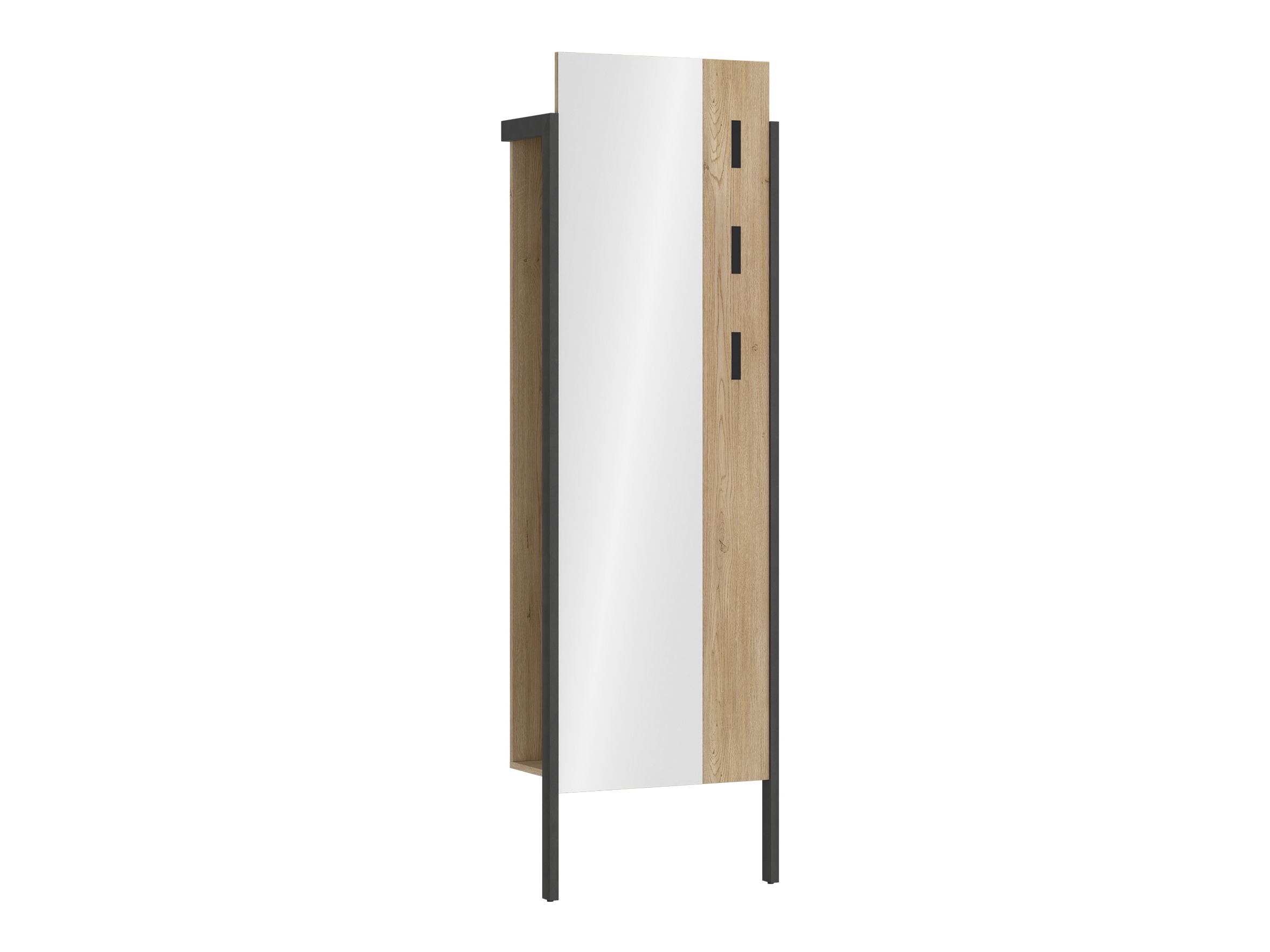 Vješalica Ontario 147 (Hrast + Matera siva)