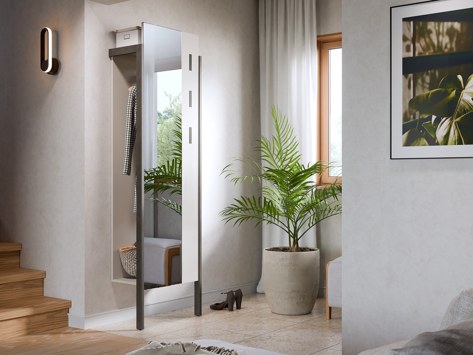 Vješalica Ontario 147 (Kašmir + Siva Matera)