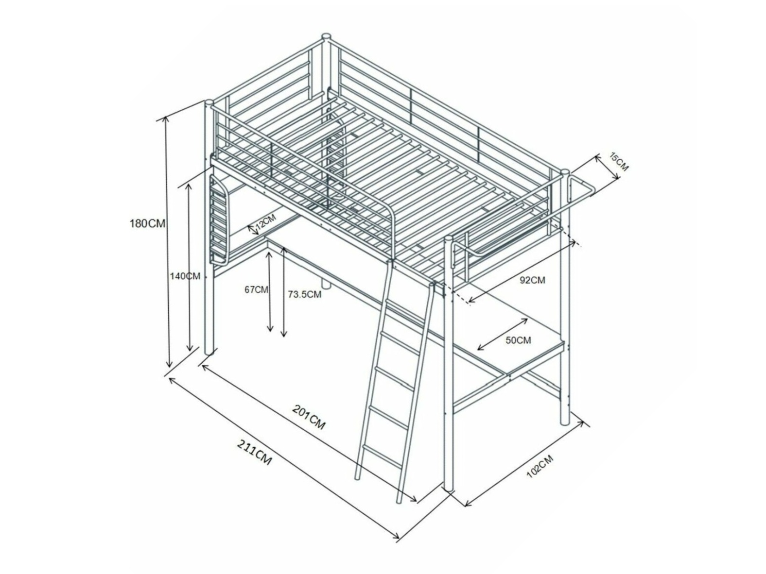 Krevet na platformi Houston 1974