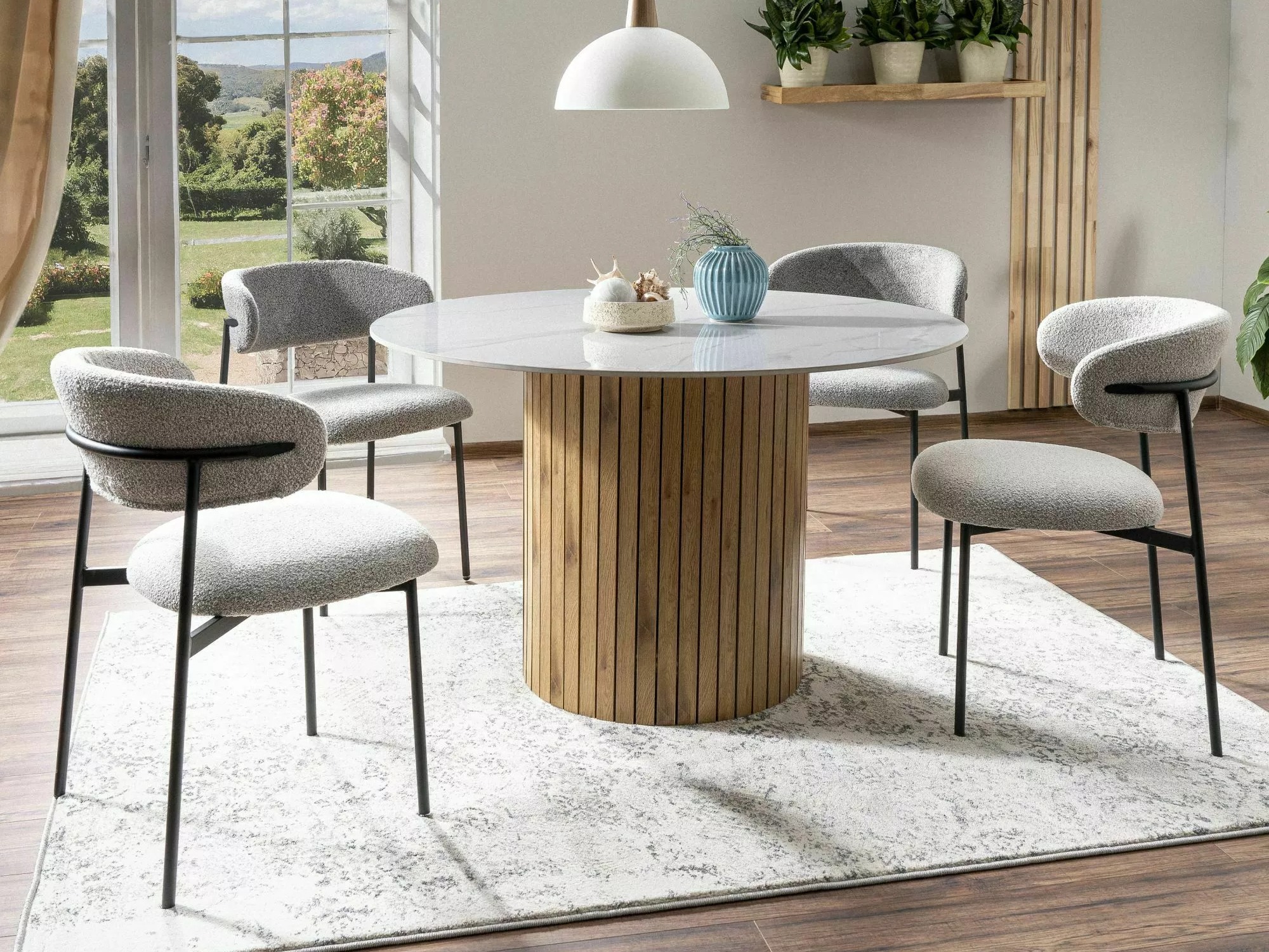 Stolica Detroit 802 (Svijetlo siva + Crna)