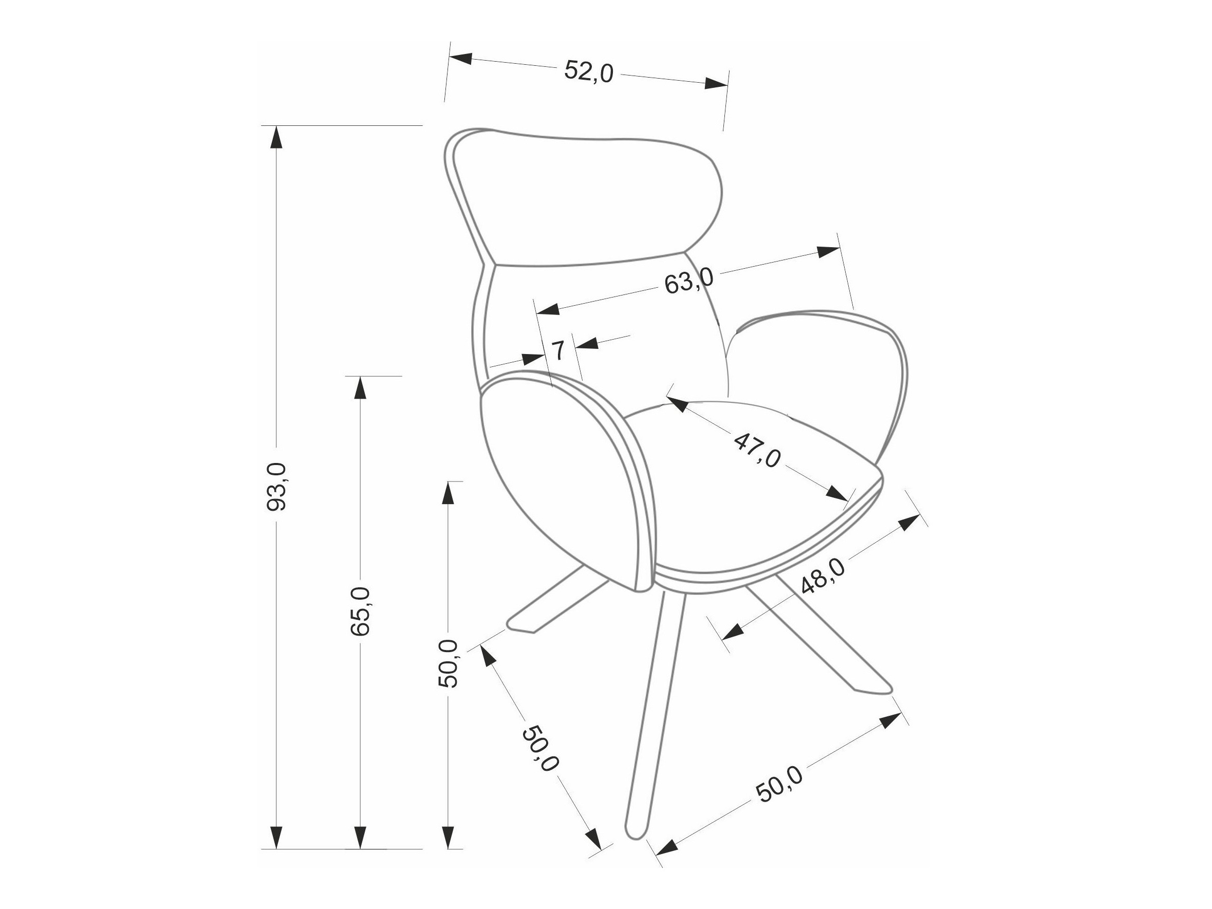 Stolica Houston 2041 (Bež + Orah)