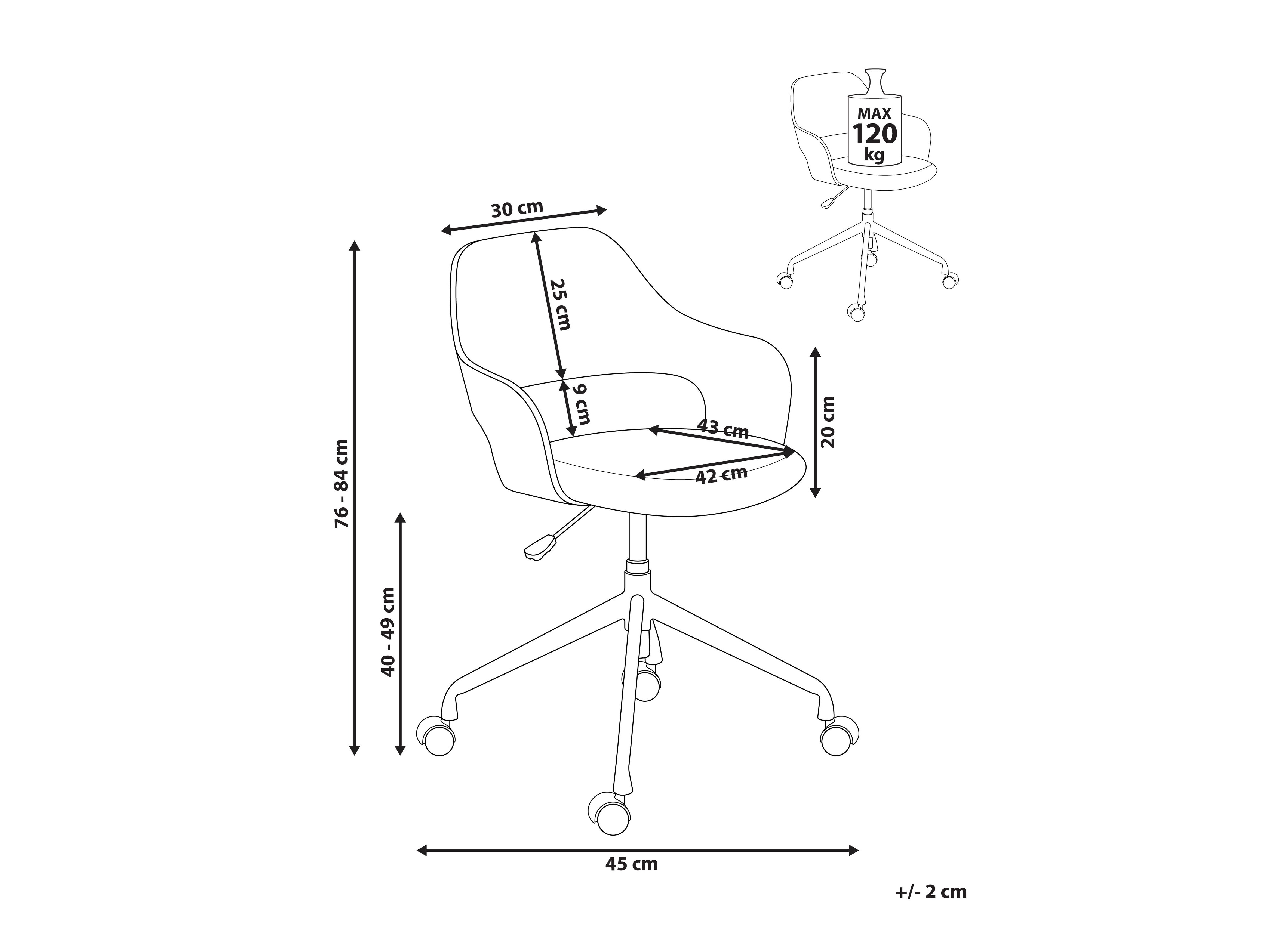 Uredska stolica Berwyn 2727 (Crna)