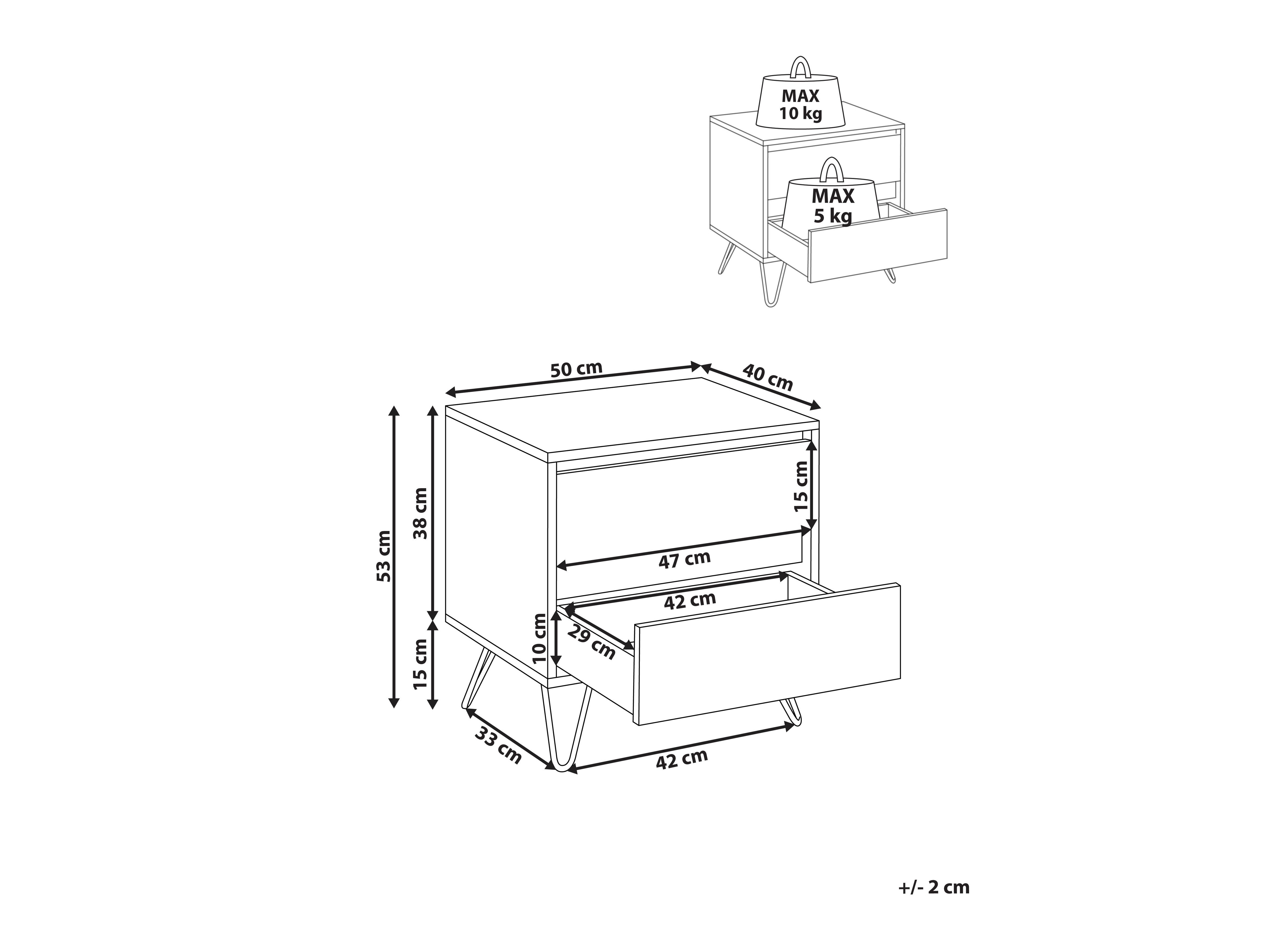 Noćni ormarić Berwyn 2733