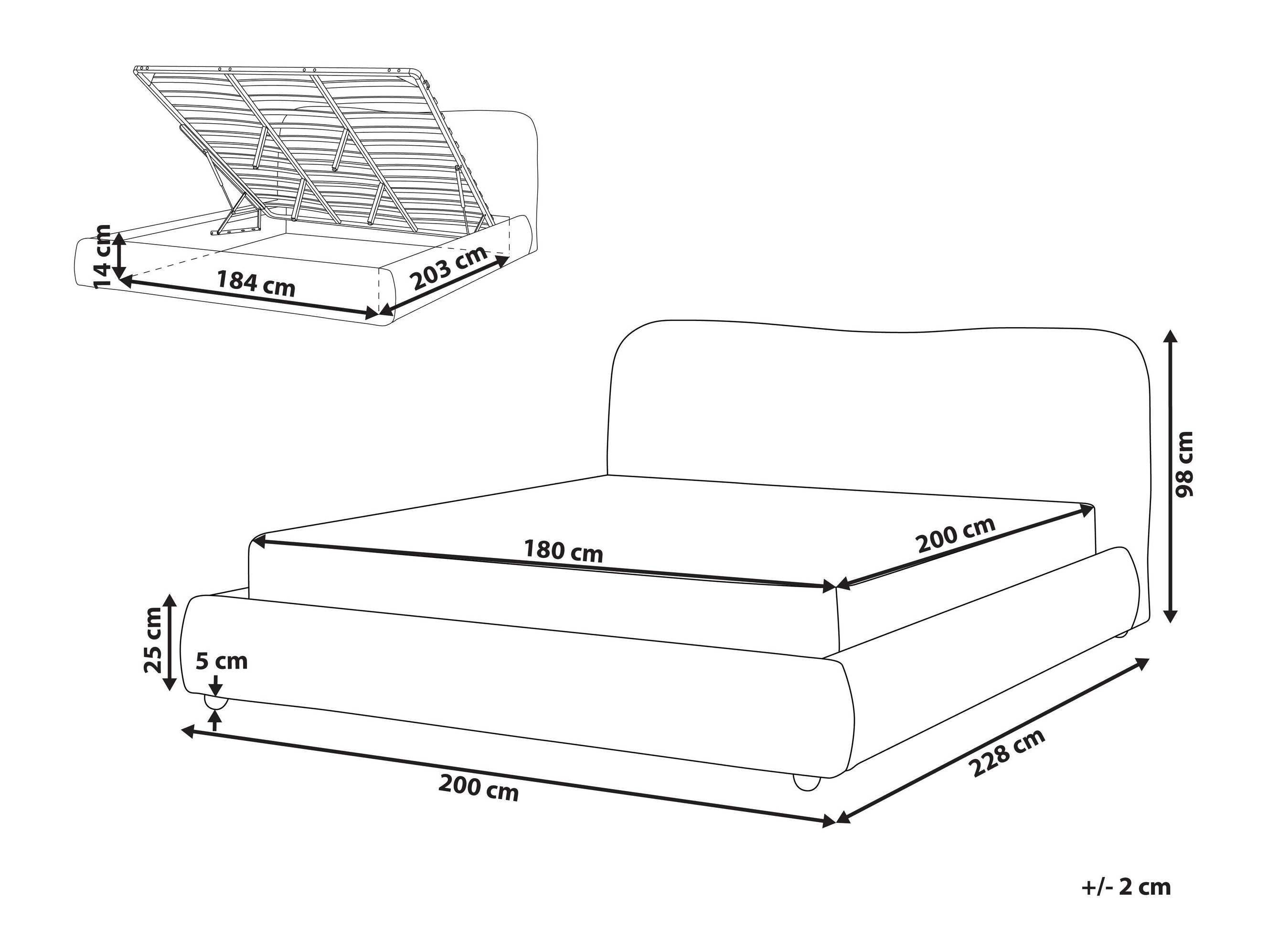 Krevet Berwyn 2735 (Bež)