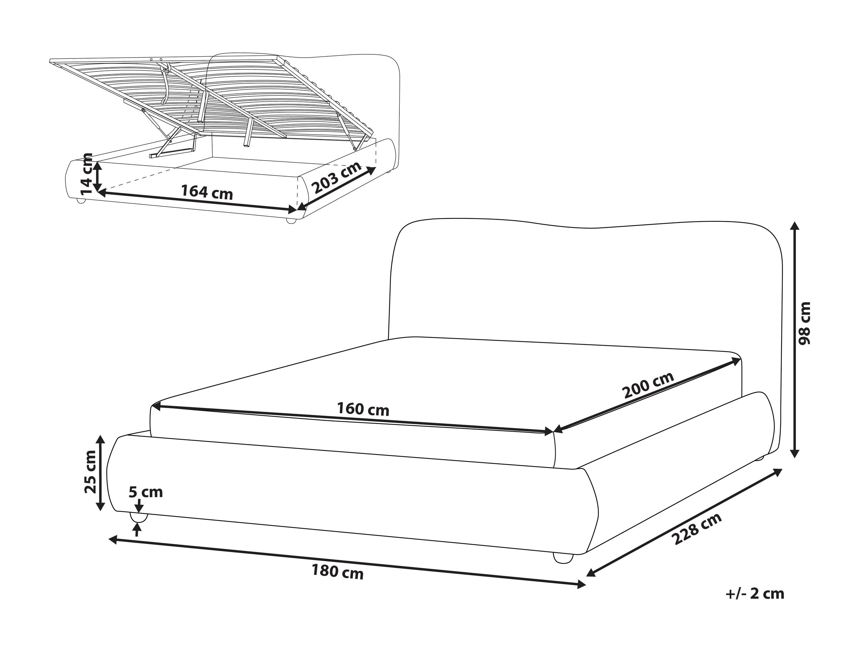 Krevet Berwyn 2735 (Bijela)