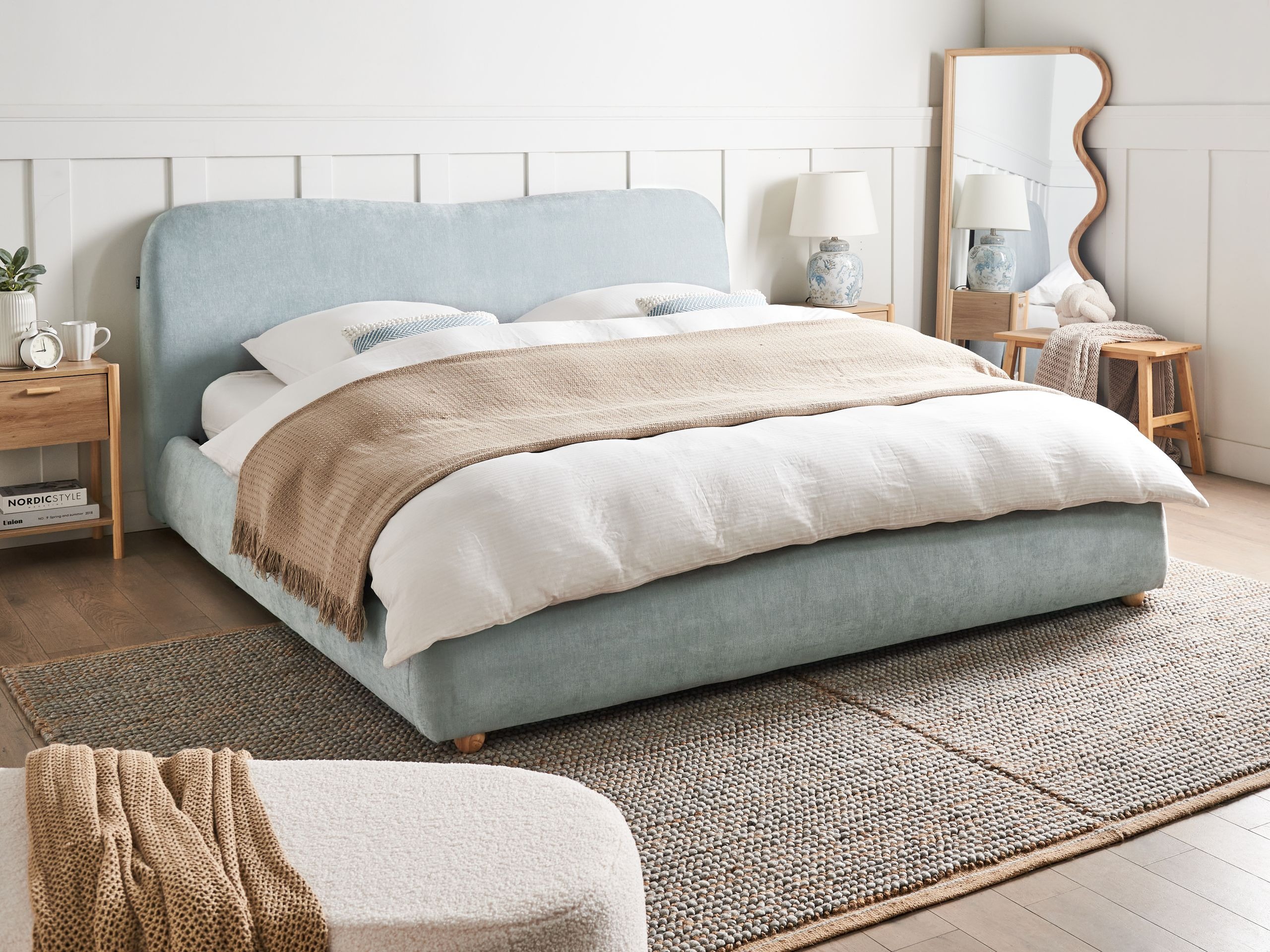 Krevet Berwyn 2735 (Svijetlo plava)