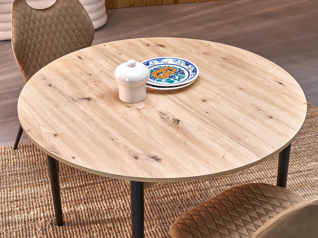 Stol Houston 1990 (Crna + Hrast Artisan)