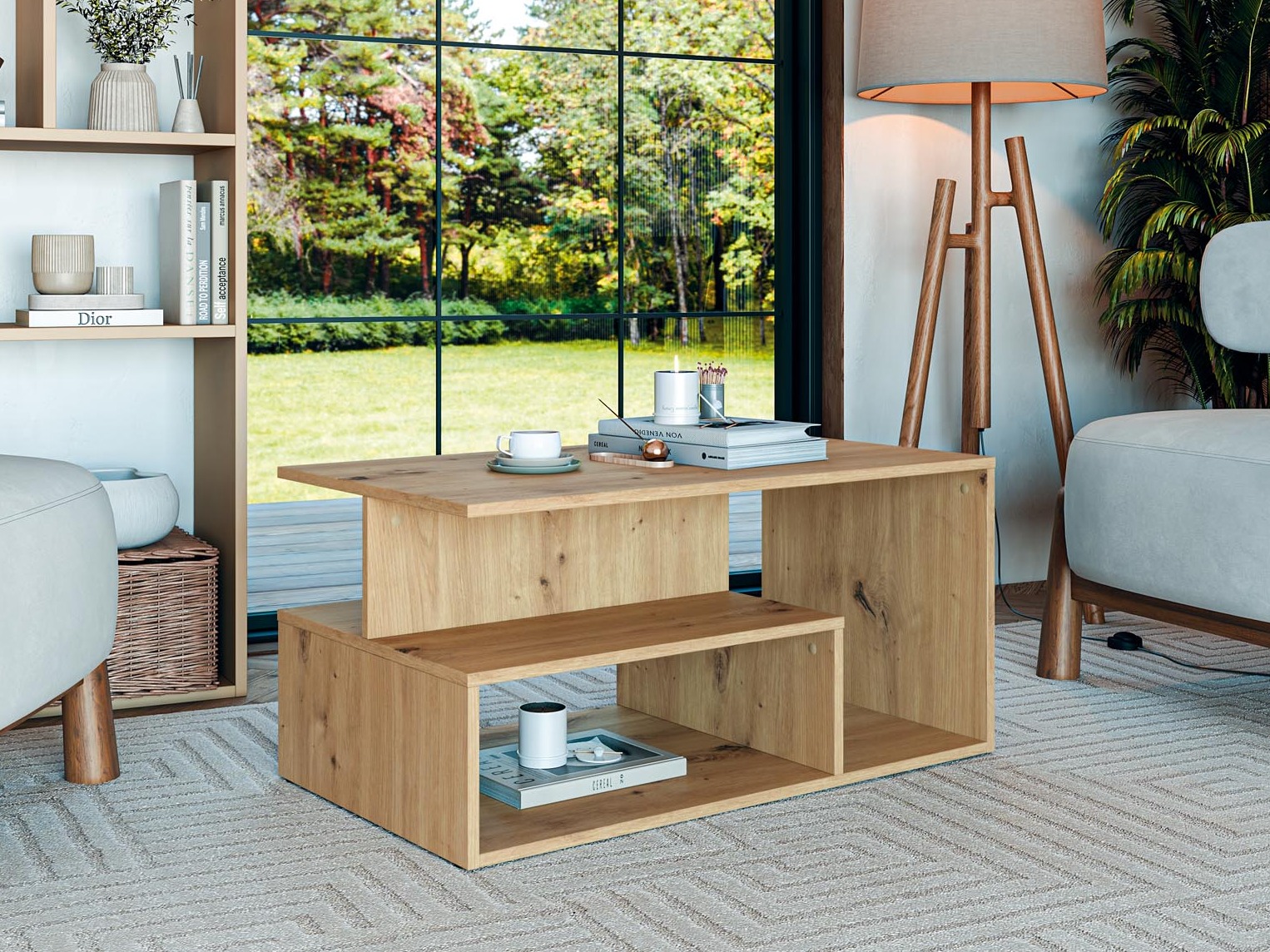 Stolić za kavu Houston 1991 (Hrast Artisan)