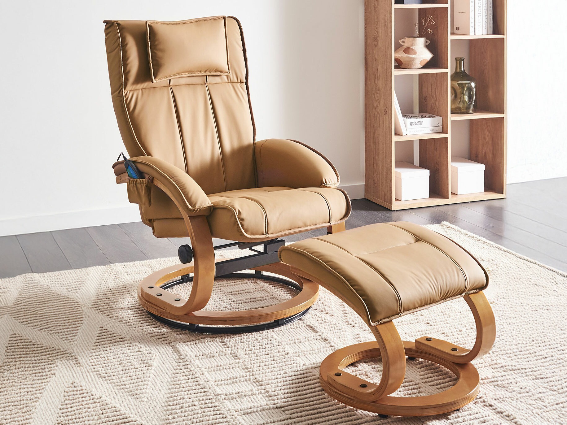 Fotelja Berwyn 2736 (Svijetlo smeđa)