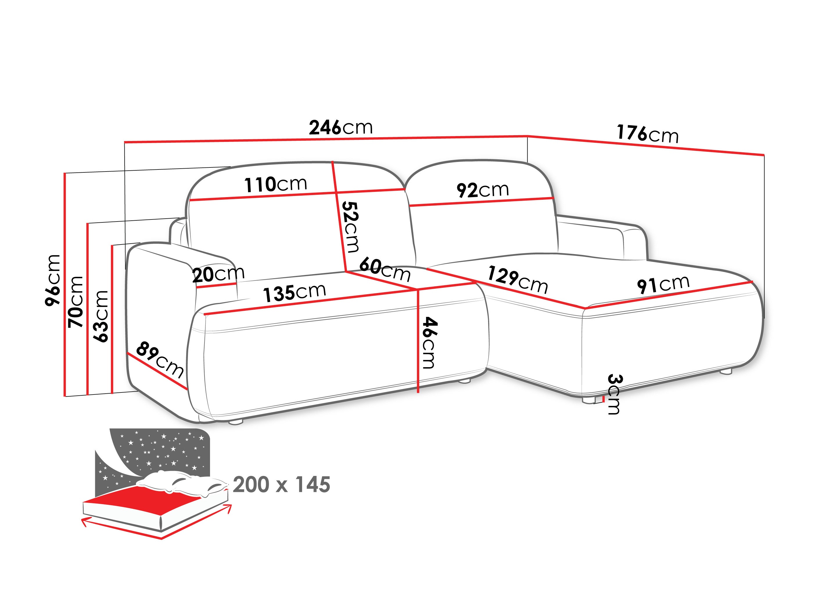 Kutna garnitura ComfiDream 201 (Perfect Harmony 82)
