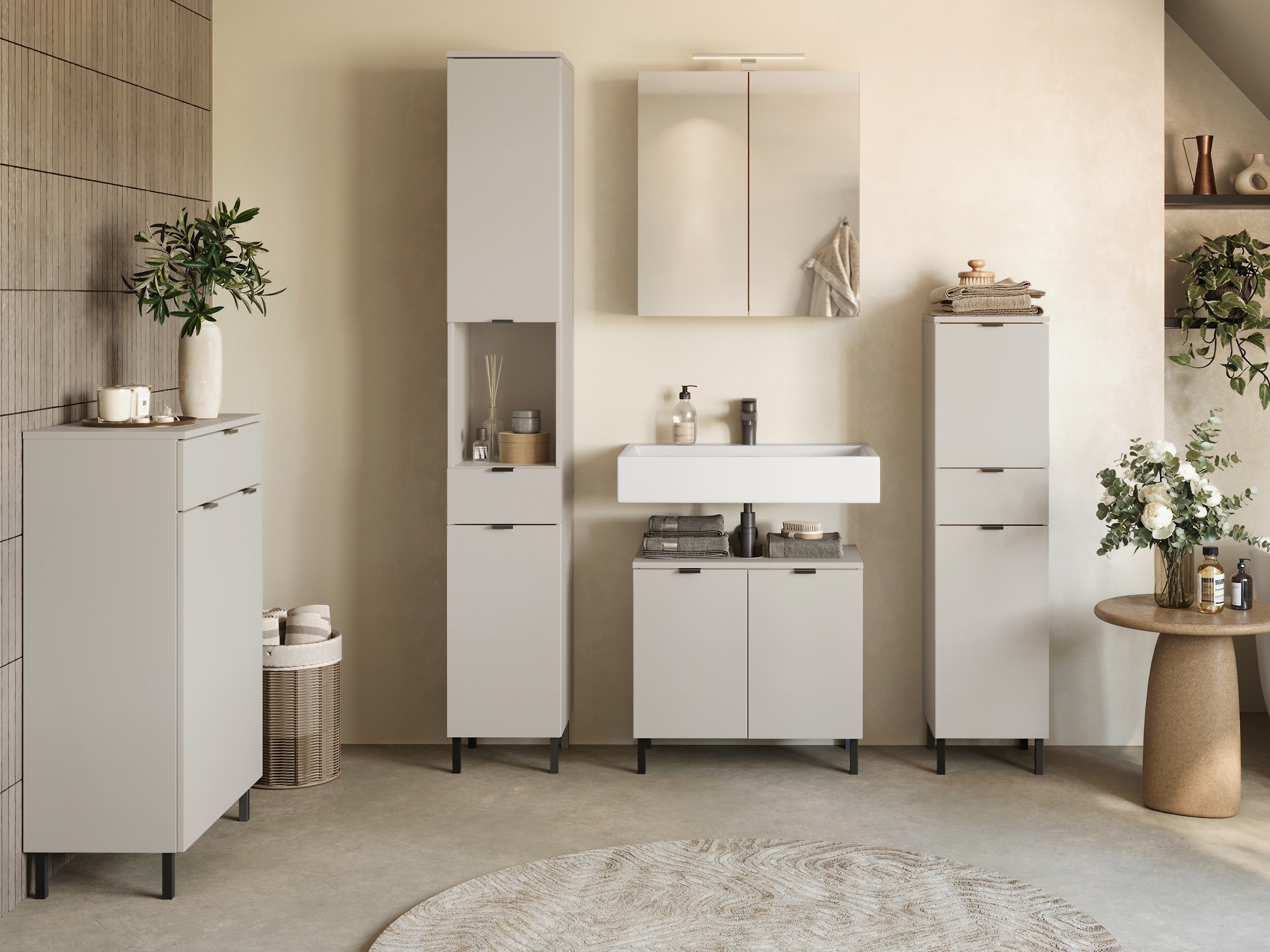 Samostojeći kupaonski ormarić za umivaonik Felfere 100 (Kašmir)