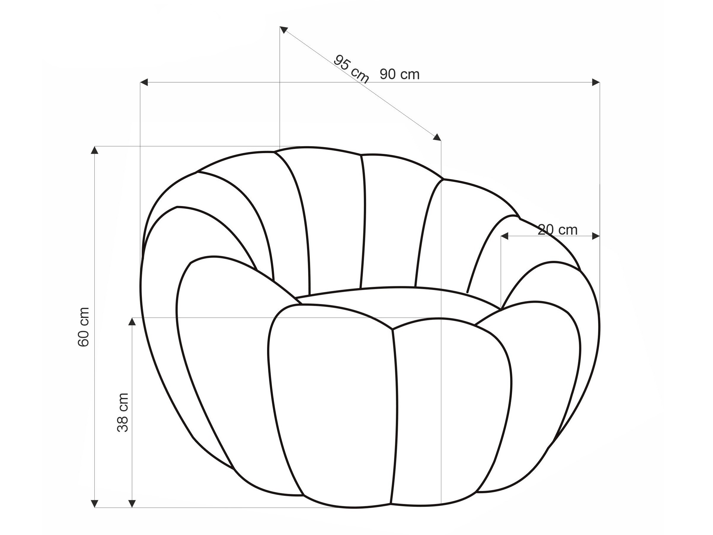 Fotelja Houston 2018 (Krem)