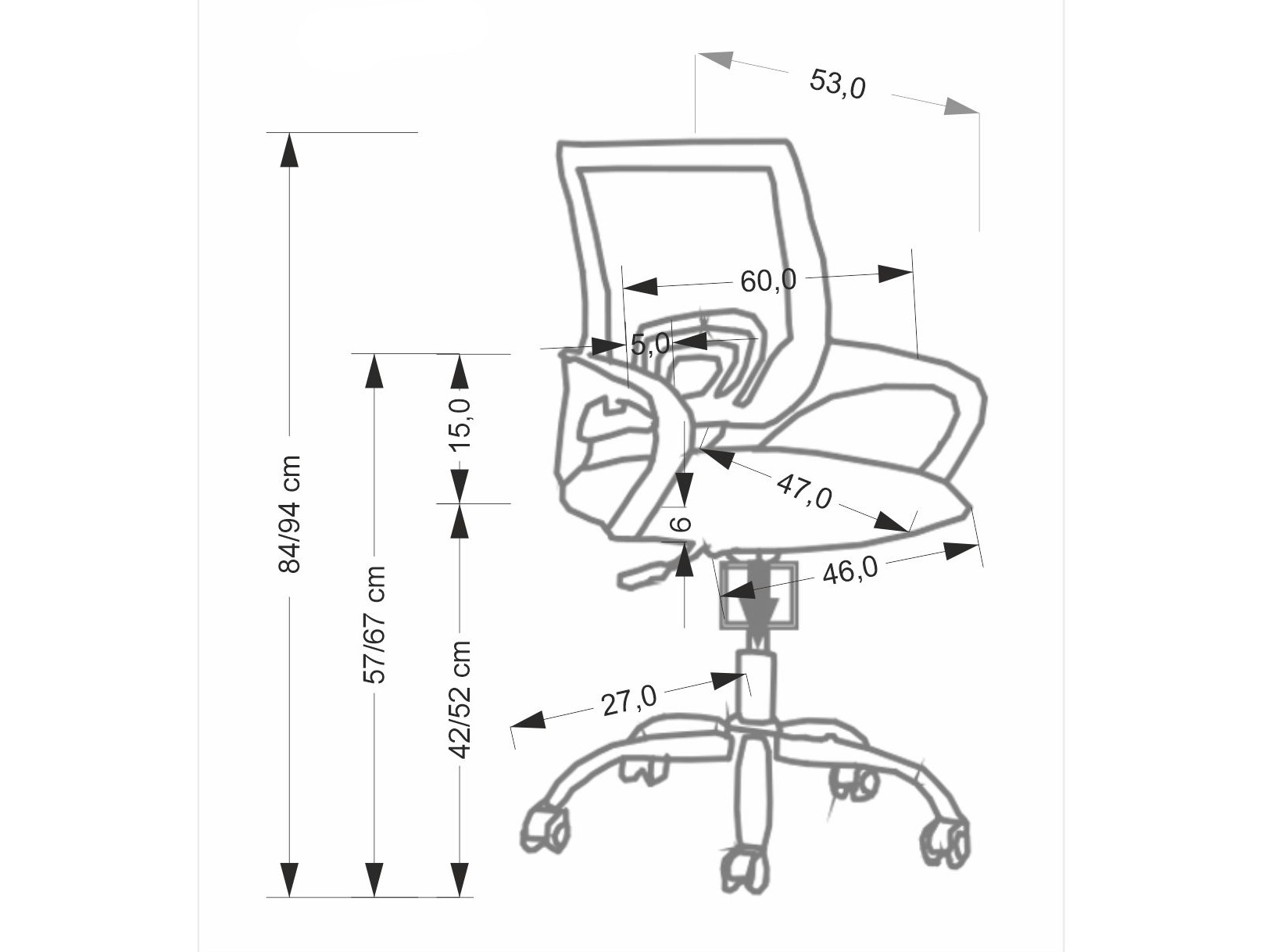 Uredska stolica Houston 2000