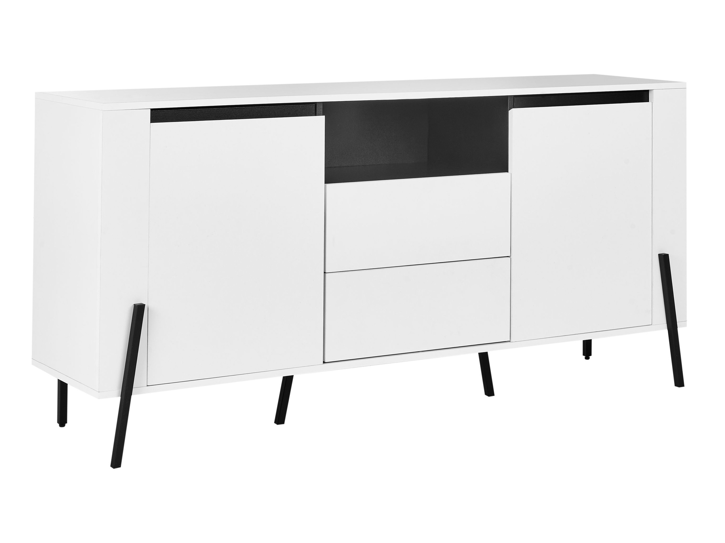 Komoda Berwyn 545 (Bijela + Crna)