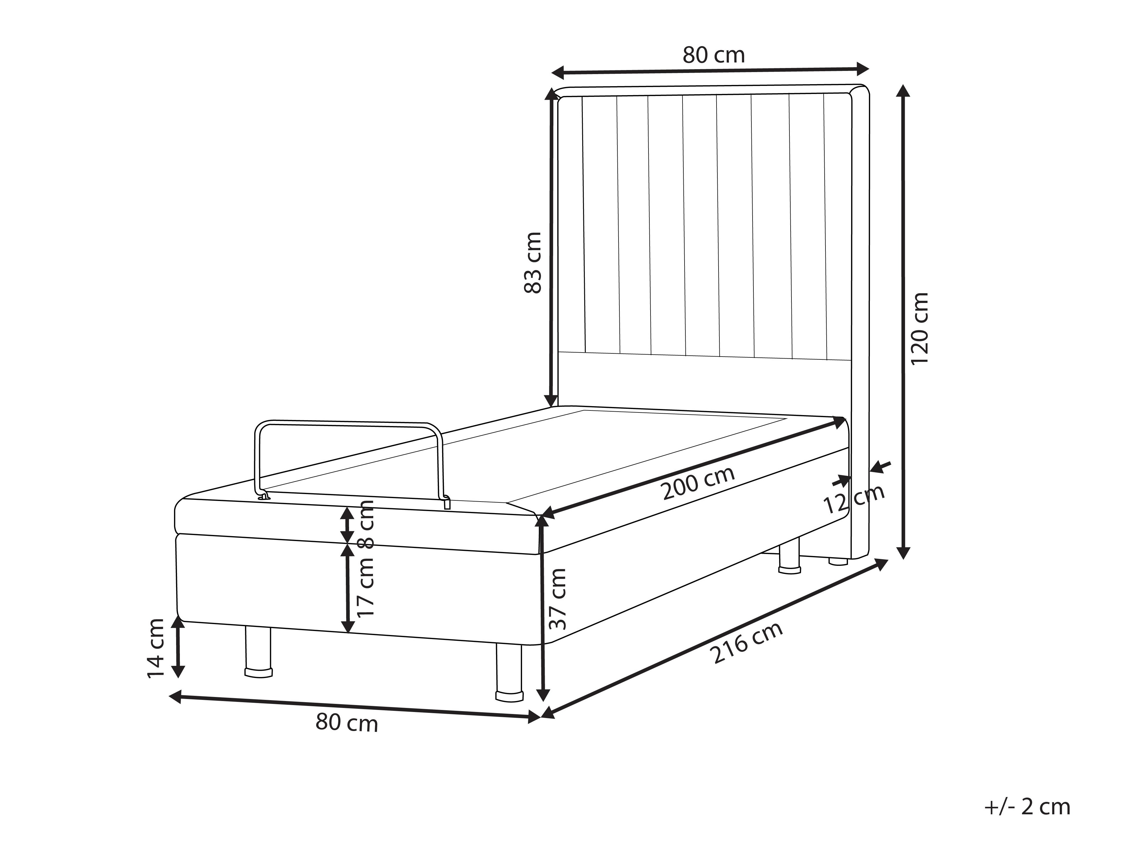 Krevet Berwyn 2749 (Bež)