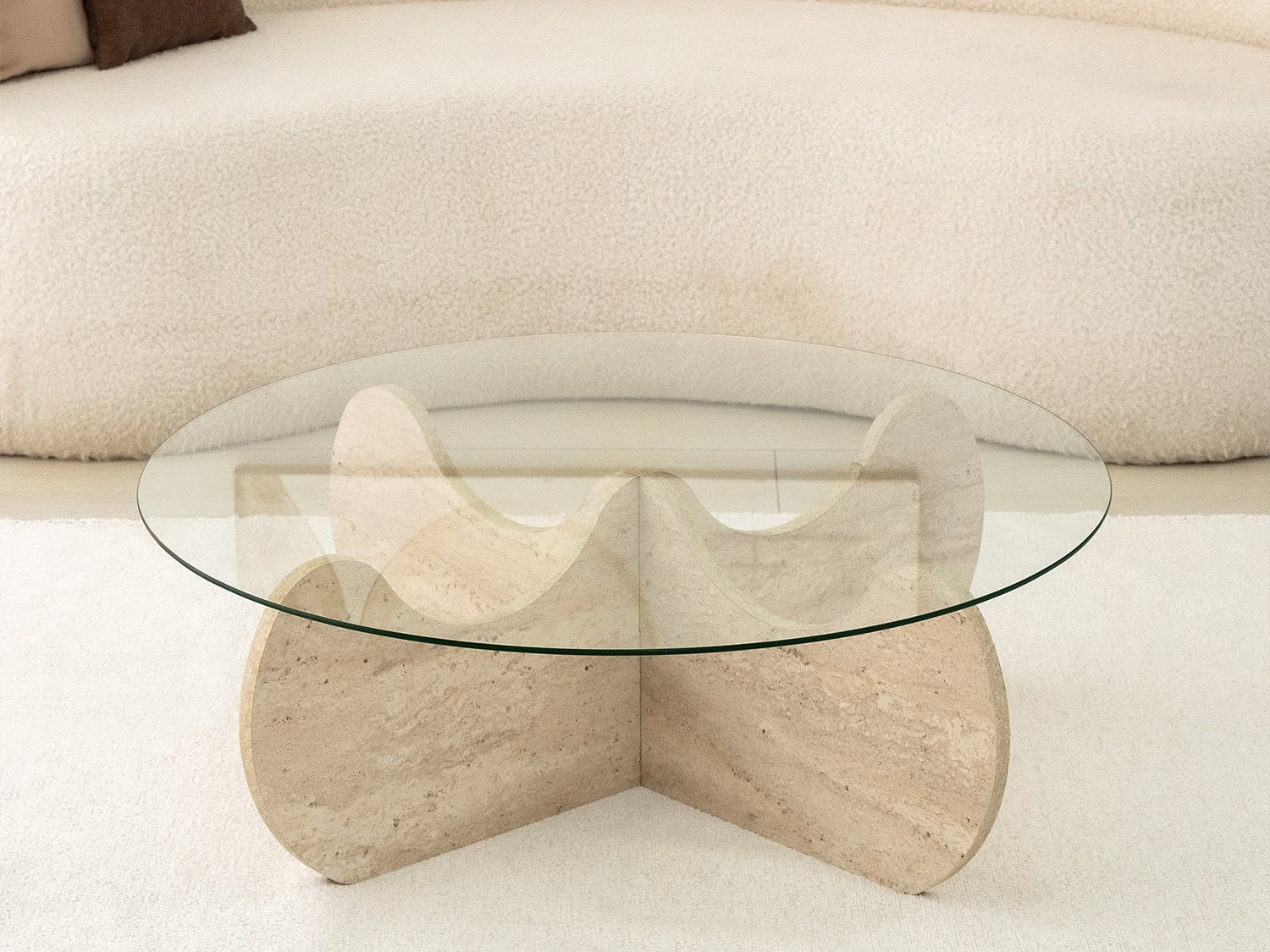 Stolić za kavu Kailua 2630 (Svijetla Travertine)