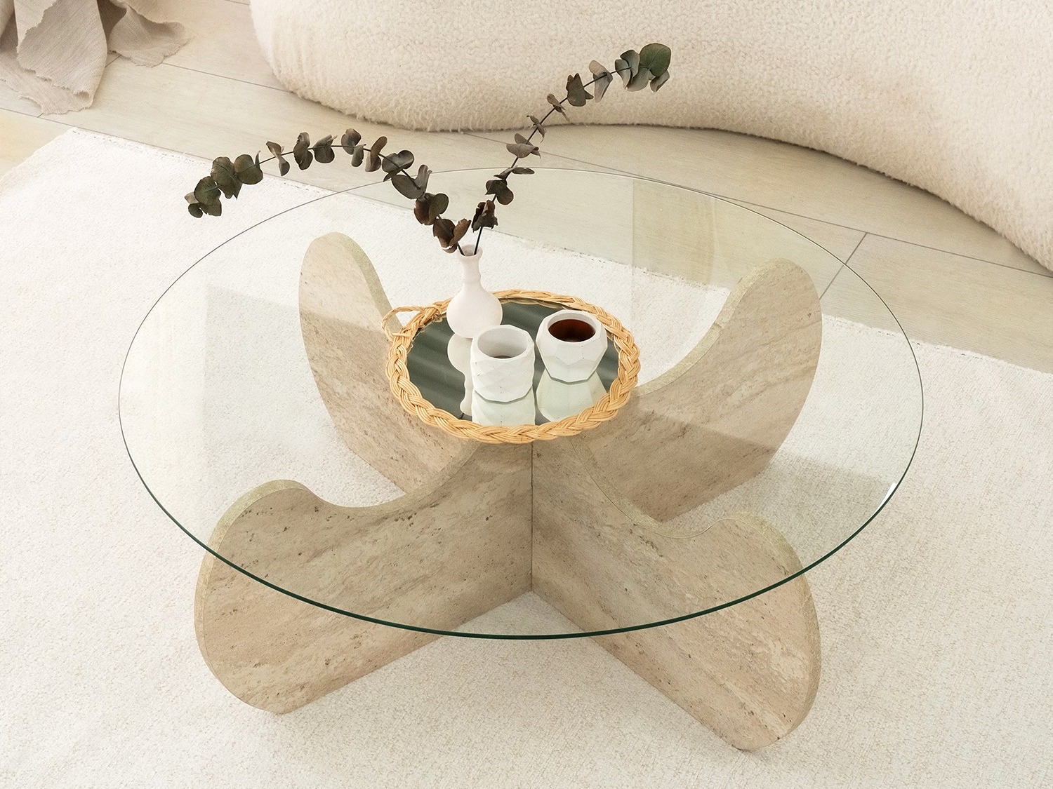 Stolić za kavu Kailua 2630 (Svijetla Travertine)