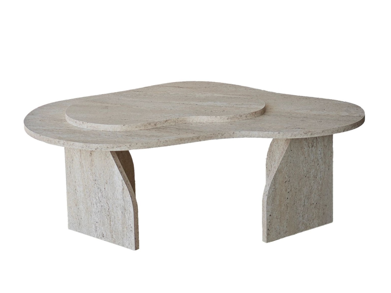 Stolić za kavu Kailua 2633 (Svijetli travertin)