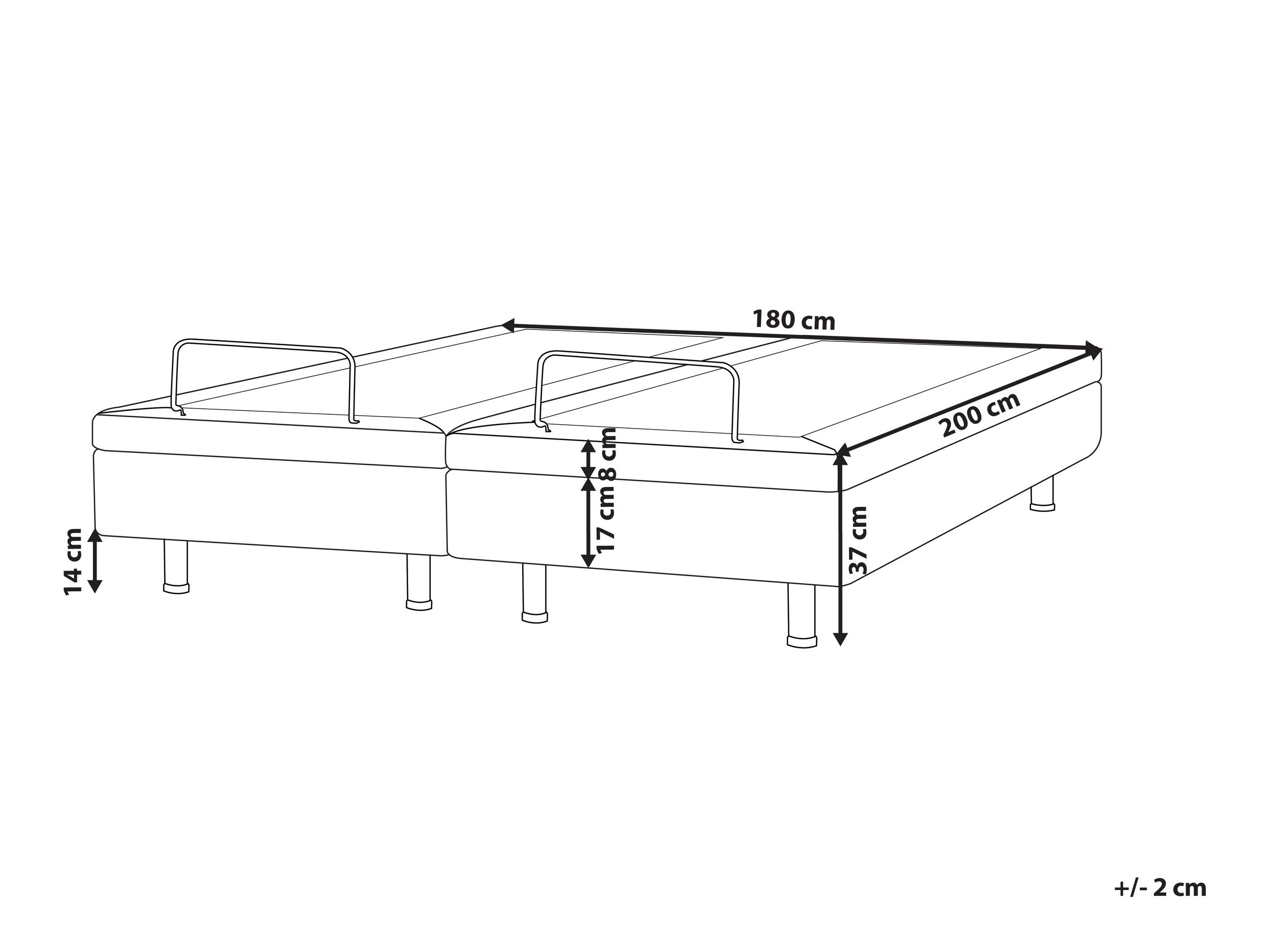 Krevet Berwyn 2750 (Krem)