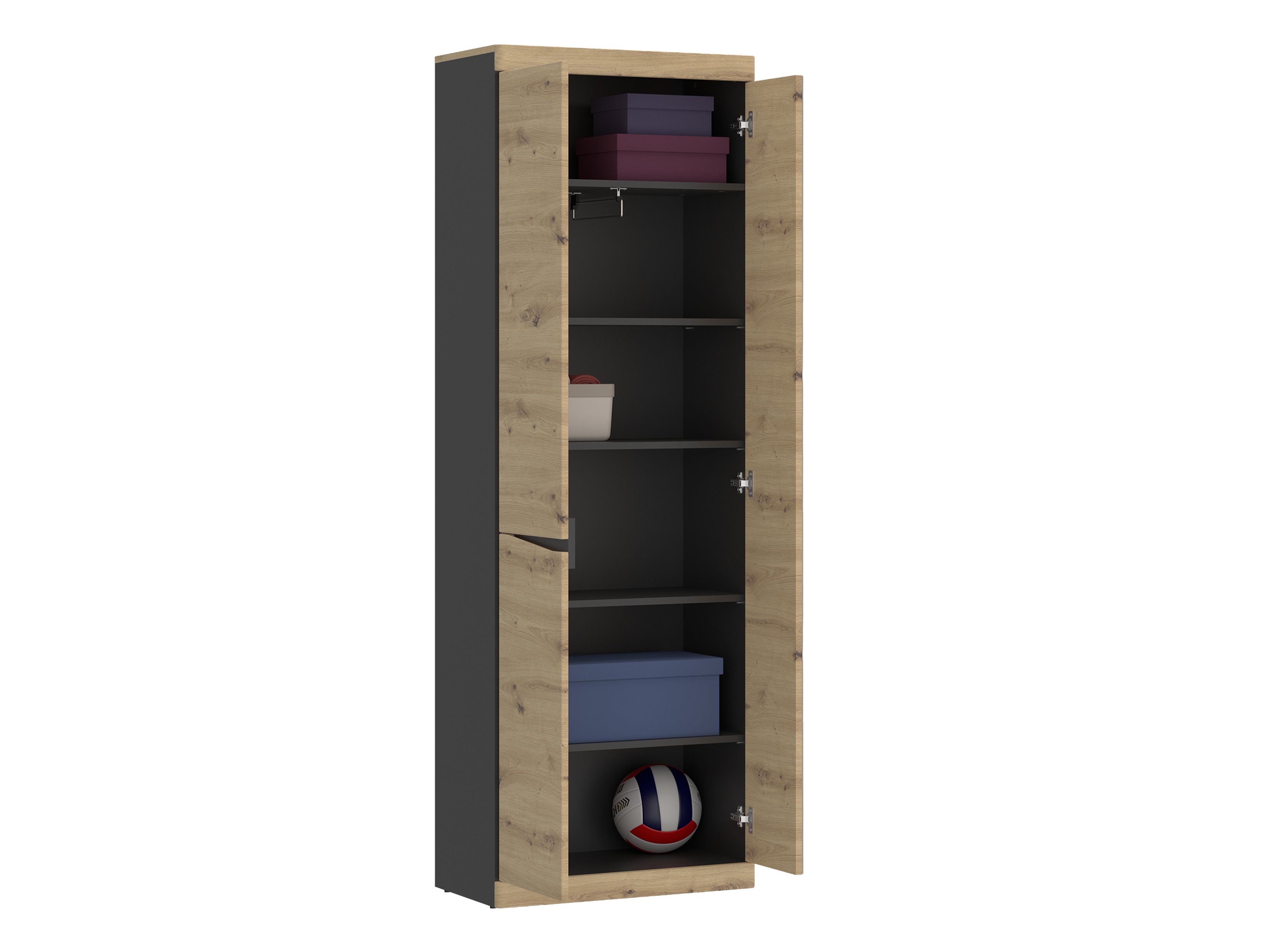 Ormar Venlori 118 (Hrast Artisan + Antracit)