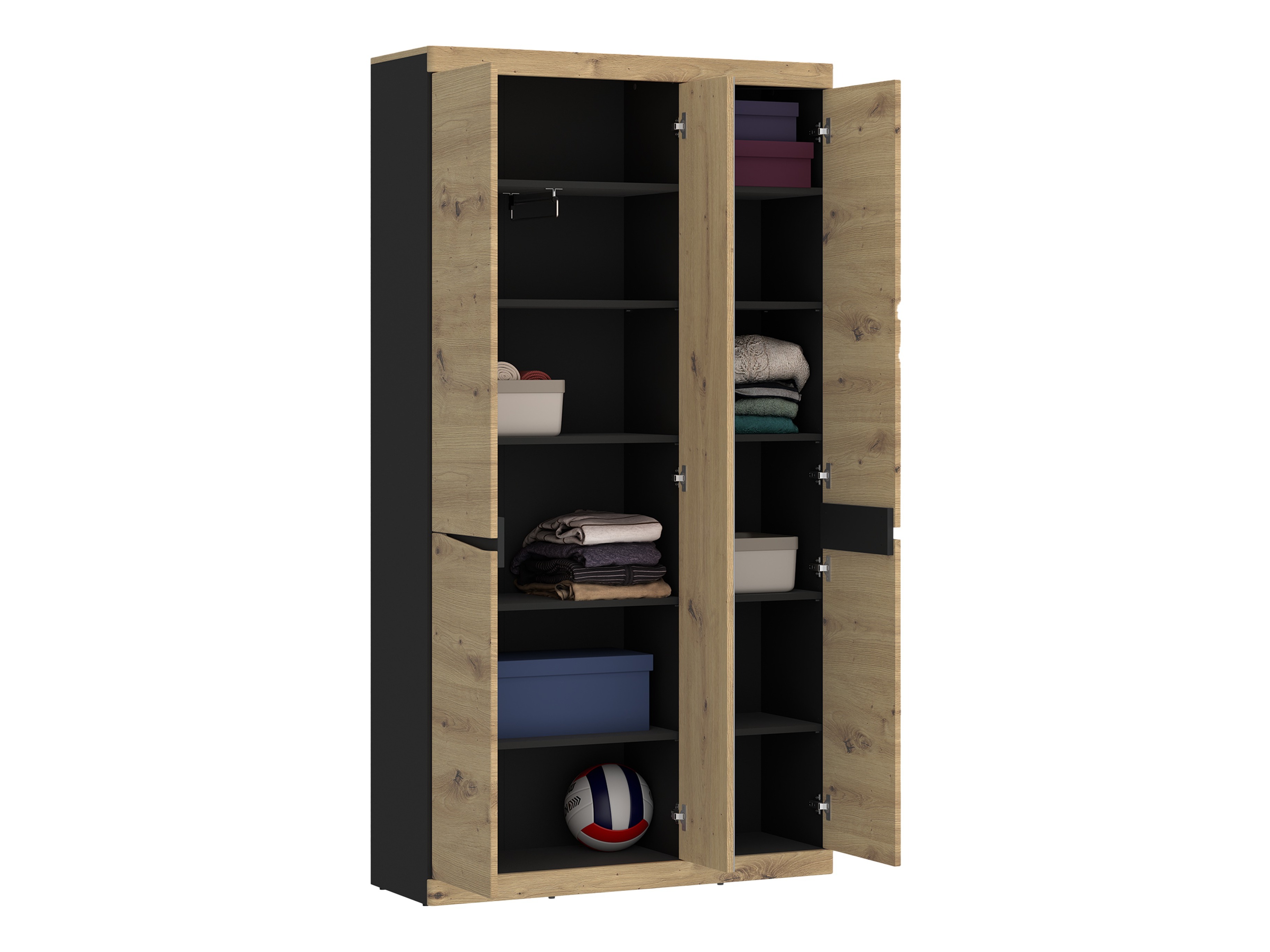 Ormar Venlori 139 (Antracit + Hrast Artisan)