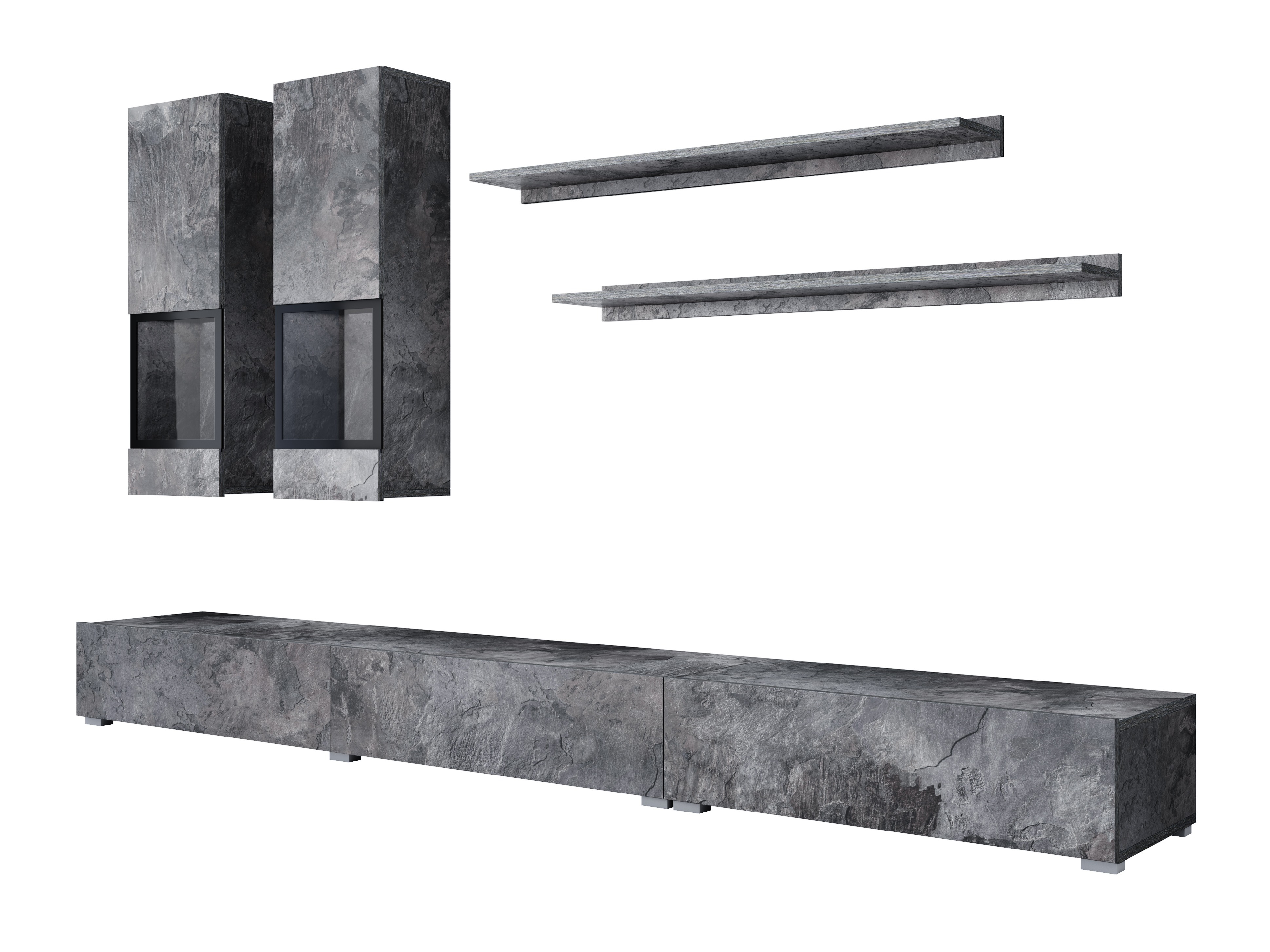 Set za dnevni boravak Serodeu 100 (Tamni beton)