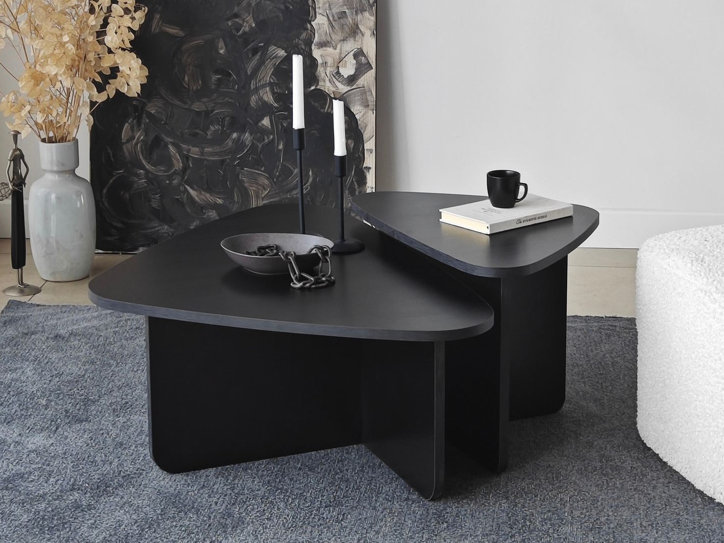 Set stolića za kavu Kailua 2638 (Crna)