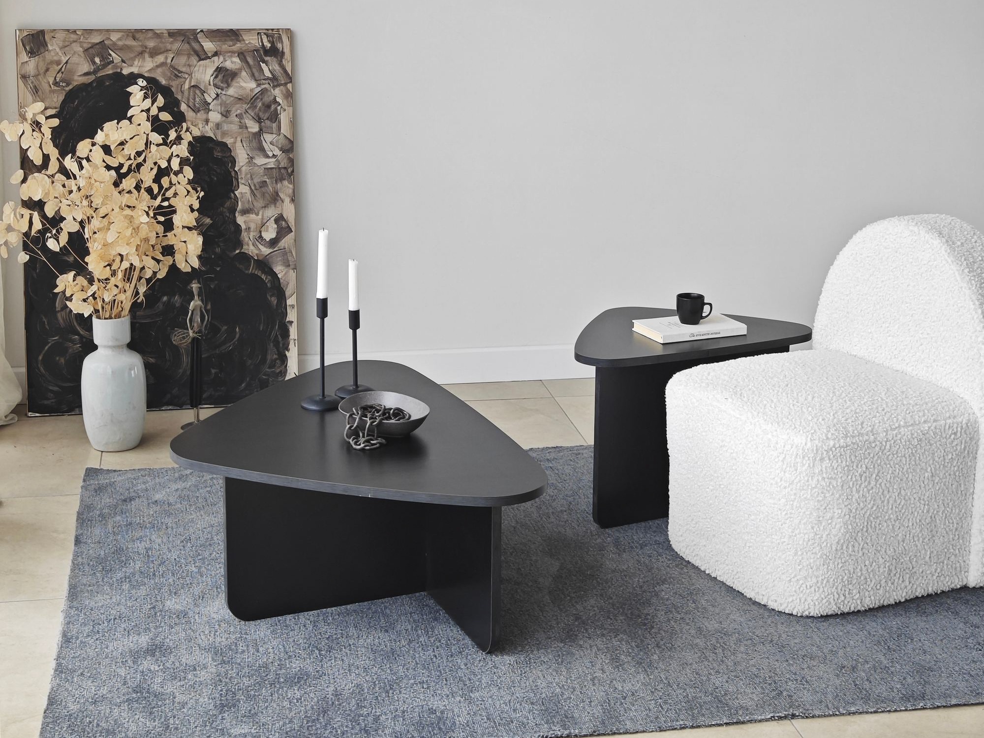 Set stolića za kavu Kailua 2638 (Crna)