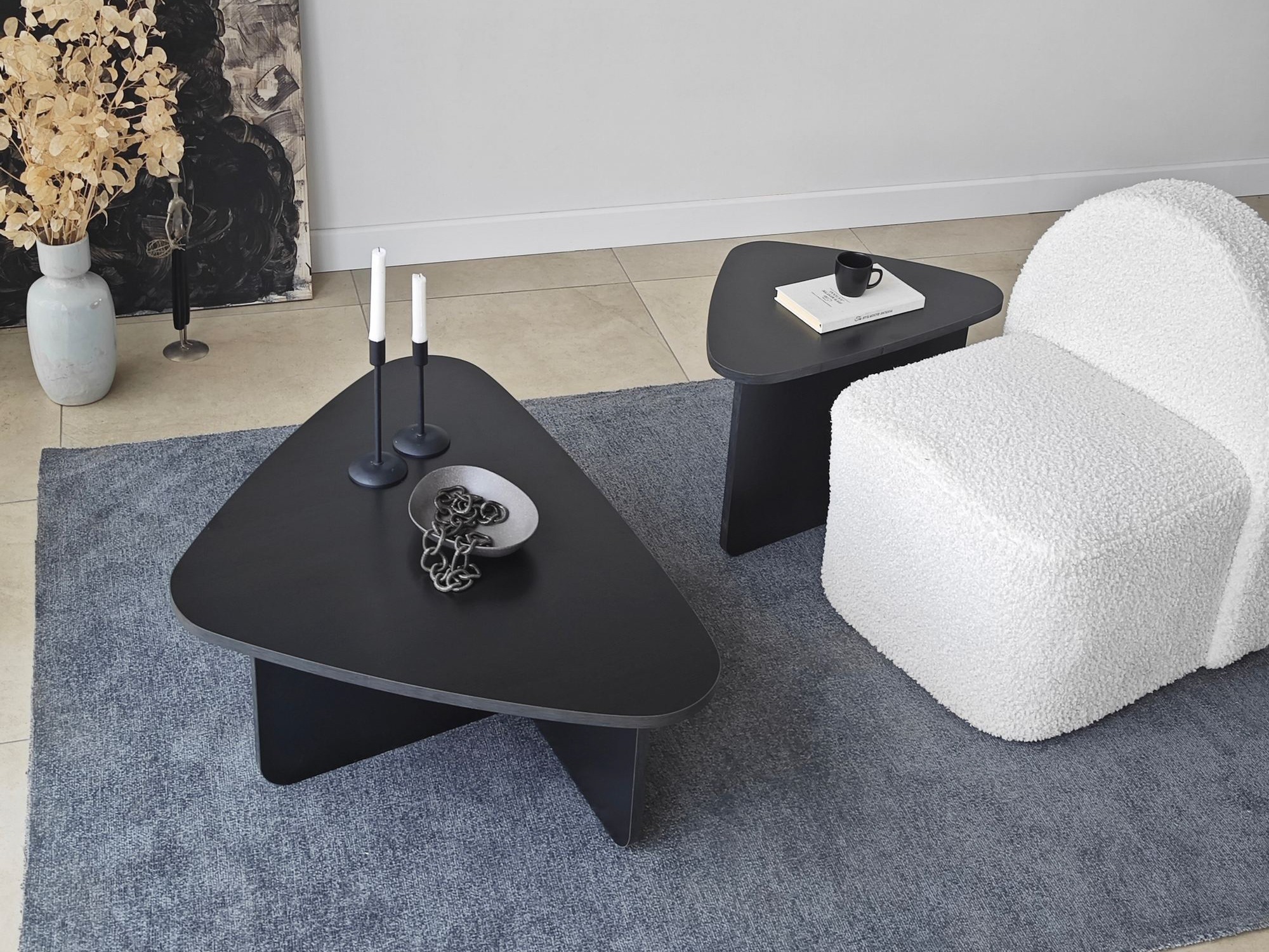 Set stolića za kavu Kailua 2638 (Crna)