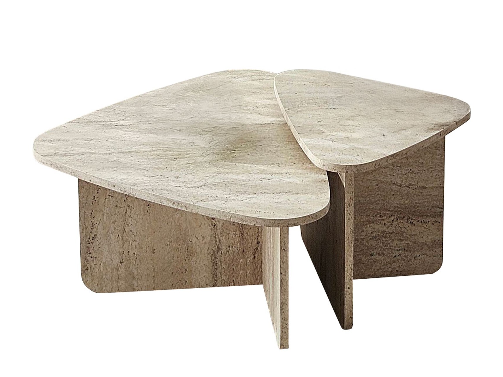 Set stolića za kavu Kailua 2638 (Svijetli travertin)