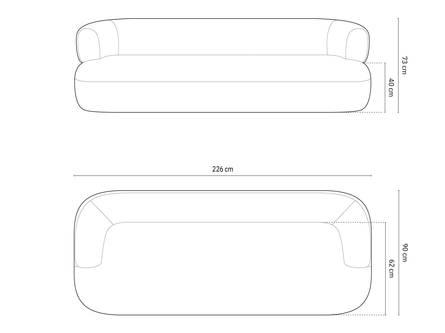 Sofa Beckley 144 (Perfect Harmony 59)