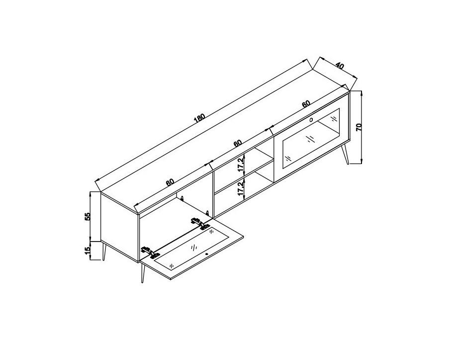 TV stol Asheboro 172