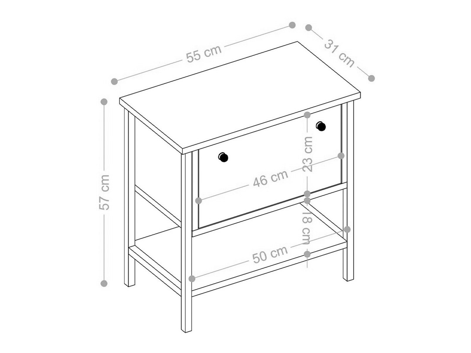 Noćni ormarić Vestesu 131