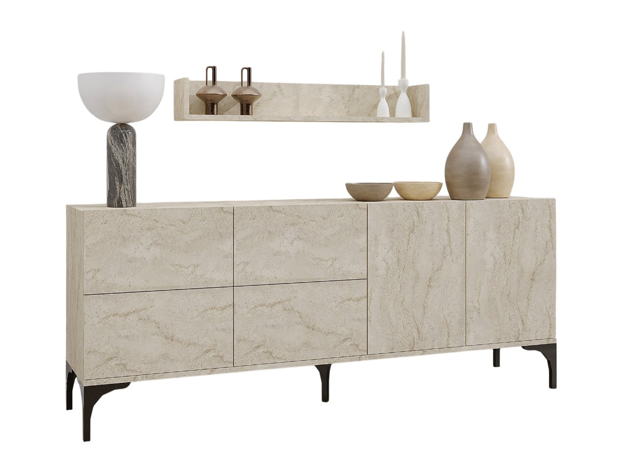 Ormarić Vestesu 140 (Svijetla Travertine)