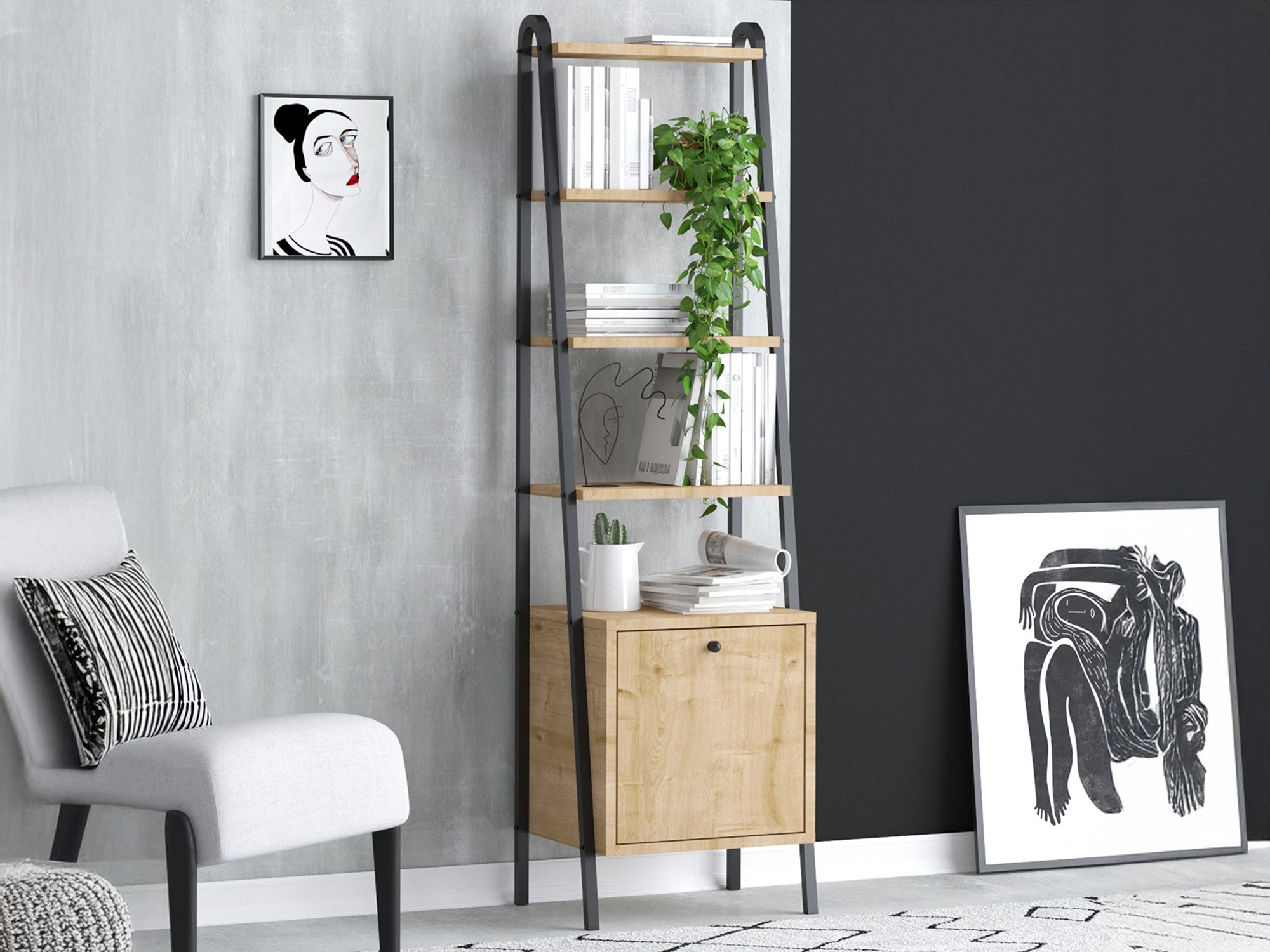 Polica Vestesu 141 (Hrast)