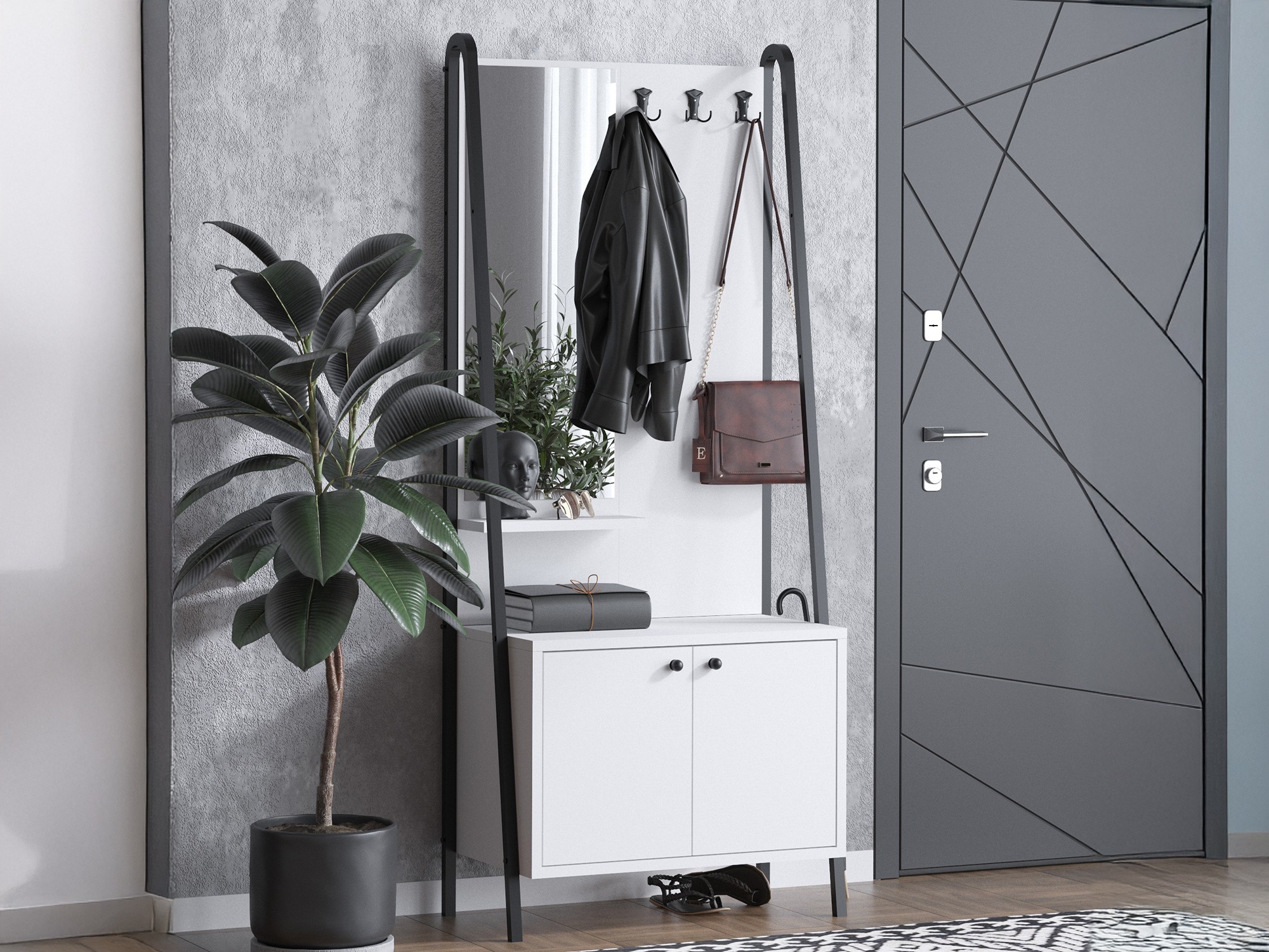 Set za hodnik Vestesu 143 (Bijela)