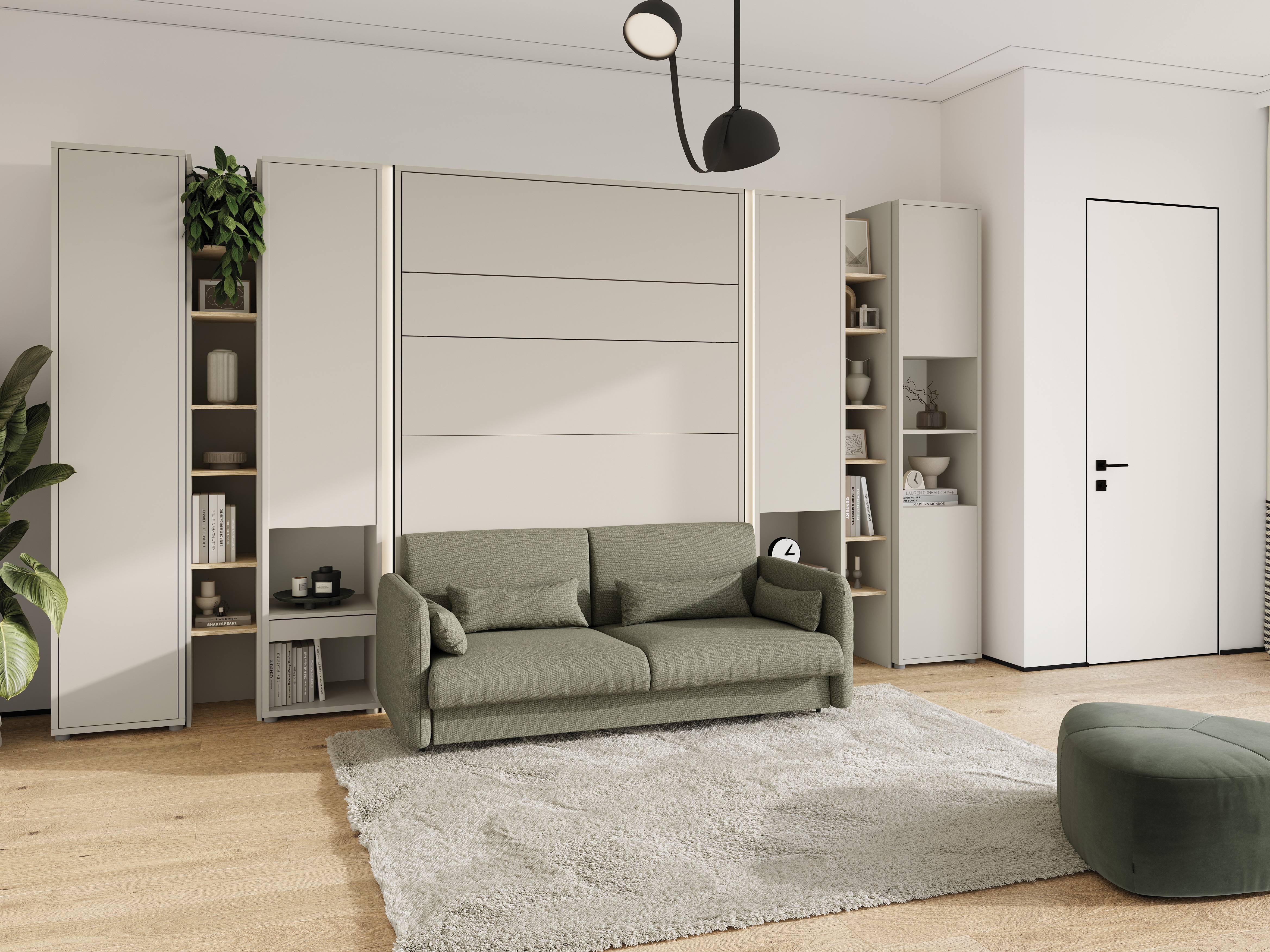 Zidni krevet Concept Pro Lenart Levfere 102 (Kašmir)