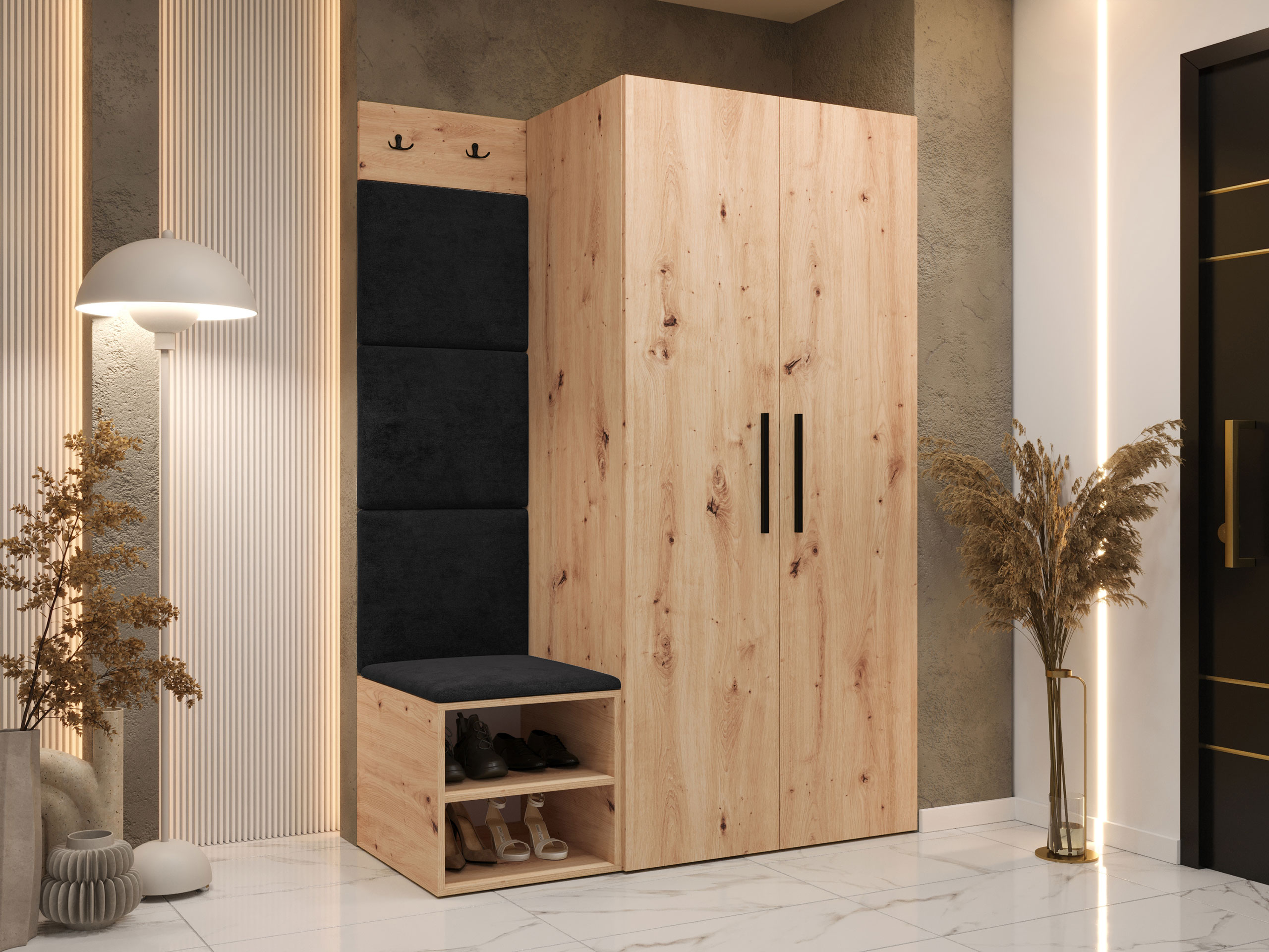 Set za hodnik Hartford 523 (Artisan hrast)