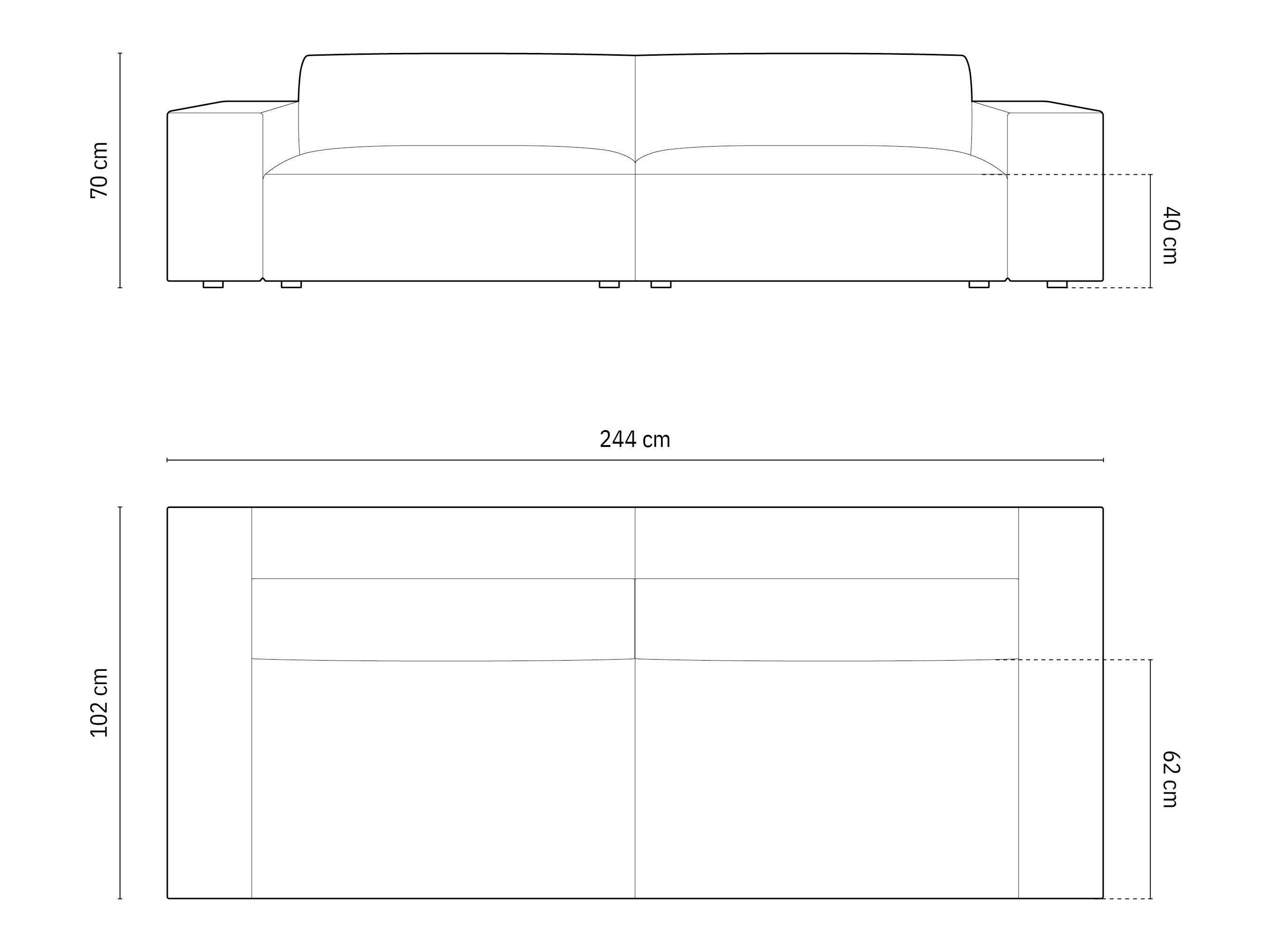 Kauč Lomcalu 105 (Bluvel 22)